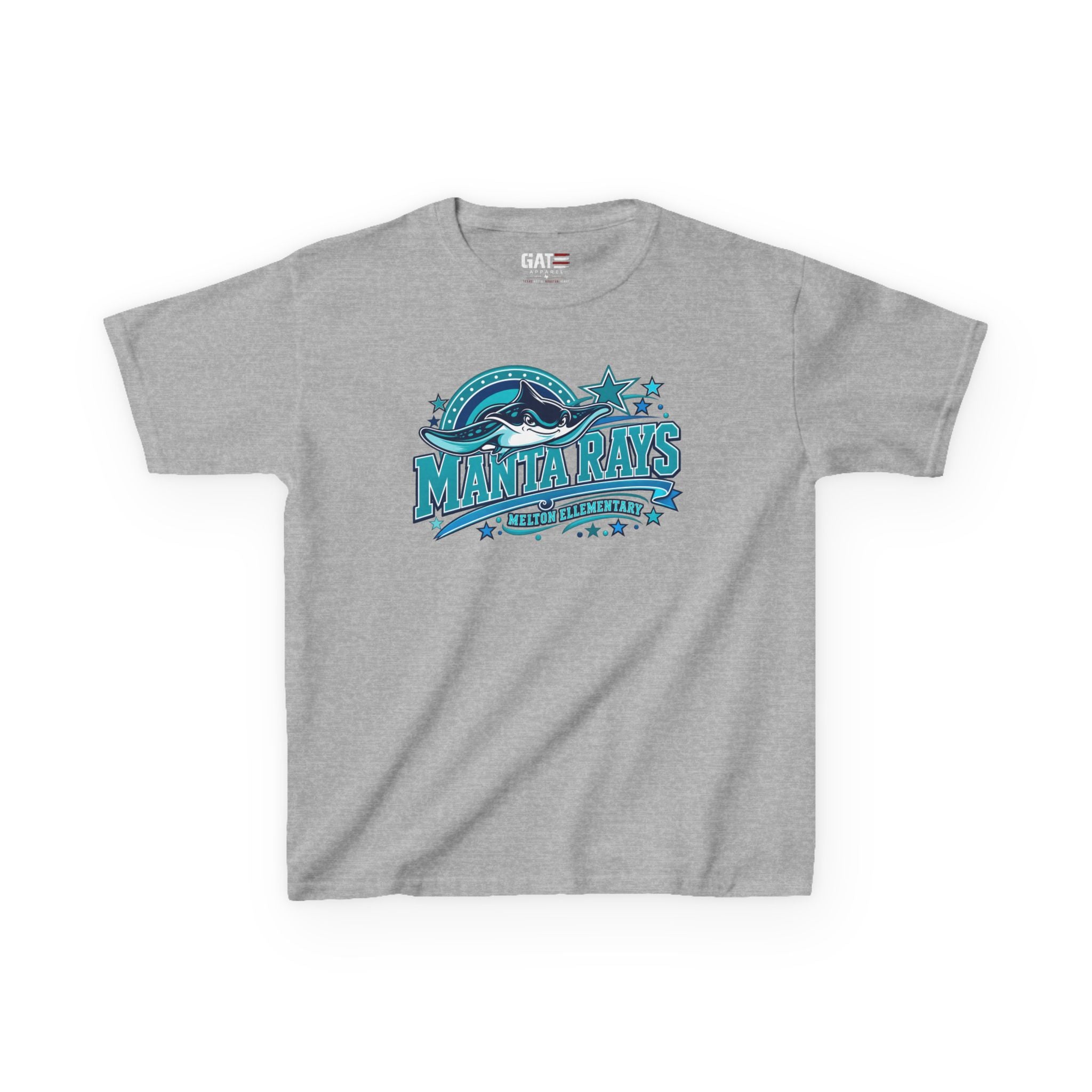 Melton Kids Tee — 'Manta Rays' Ocean Graphic Youth Tee