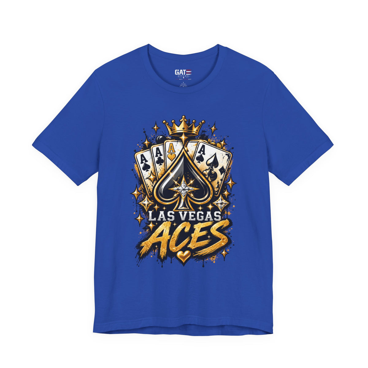 Las Vegas Aces Basketball Shirt – Ace Cards Crown Graphic Tee product mockup 11