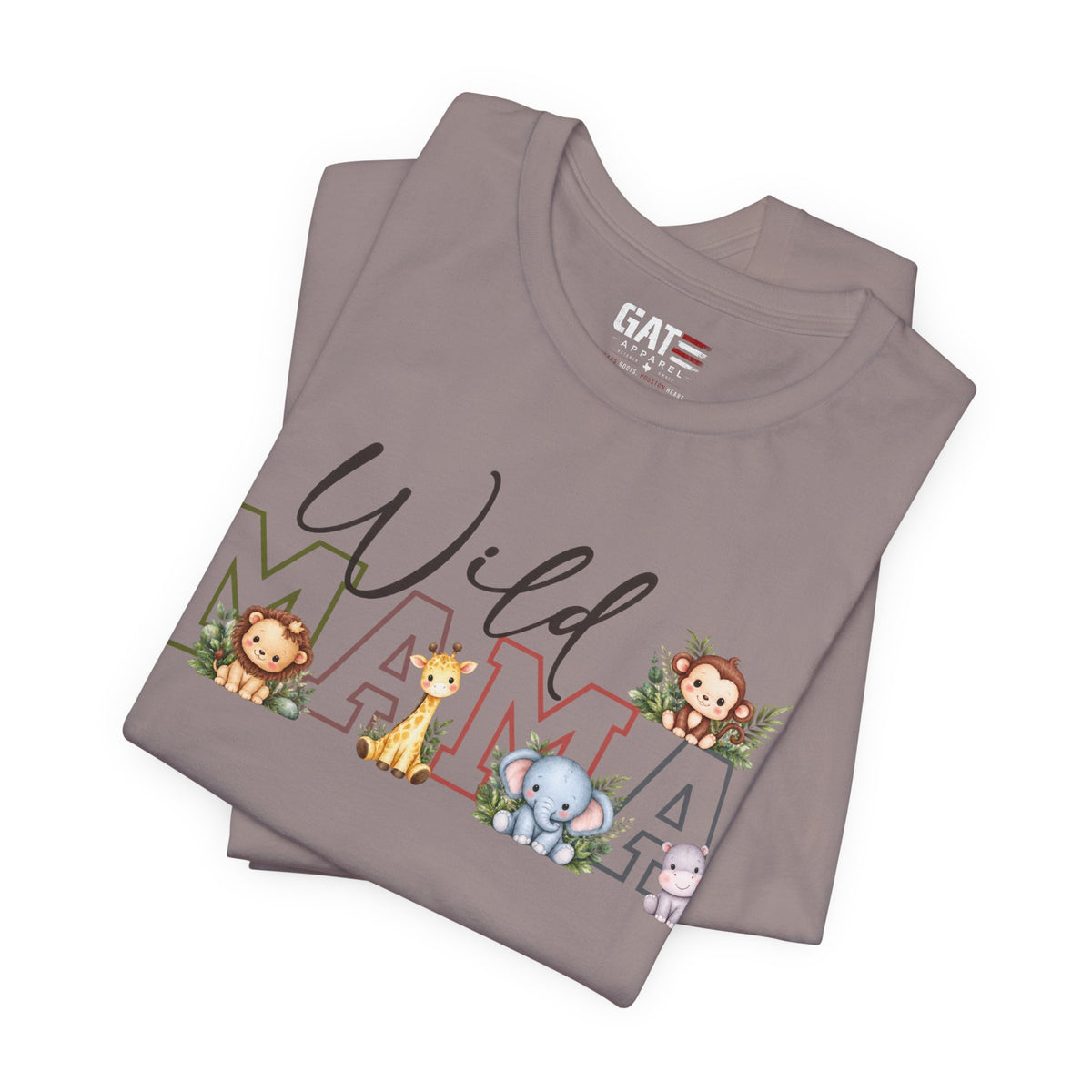 Wild Mama Tee — Cute Jungle Animal Mom Shirt