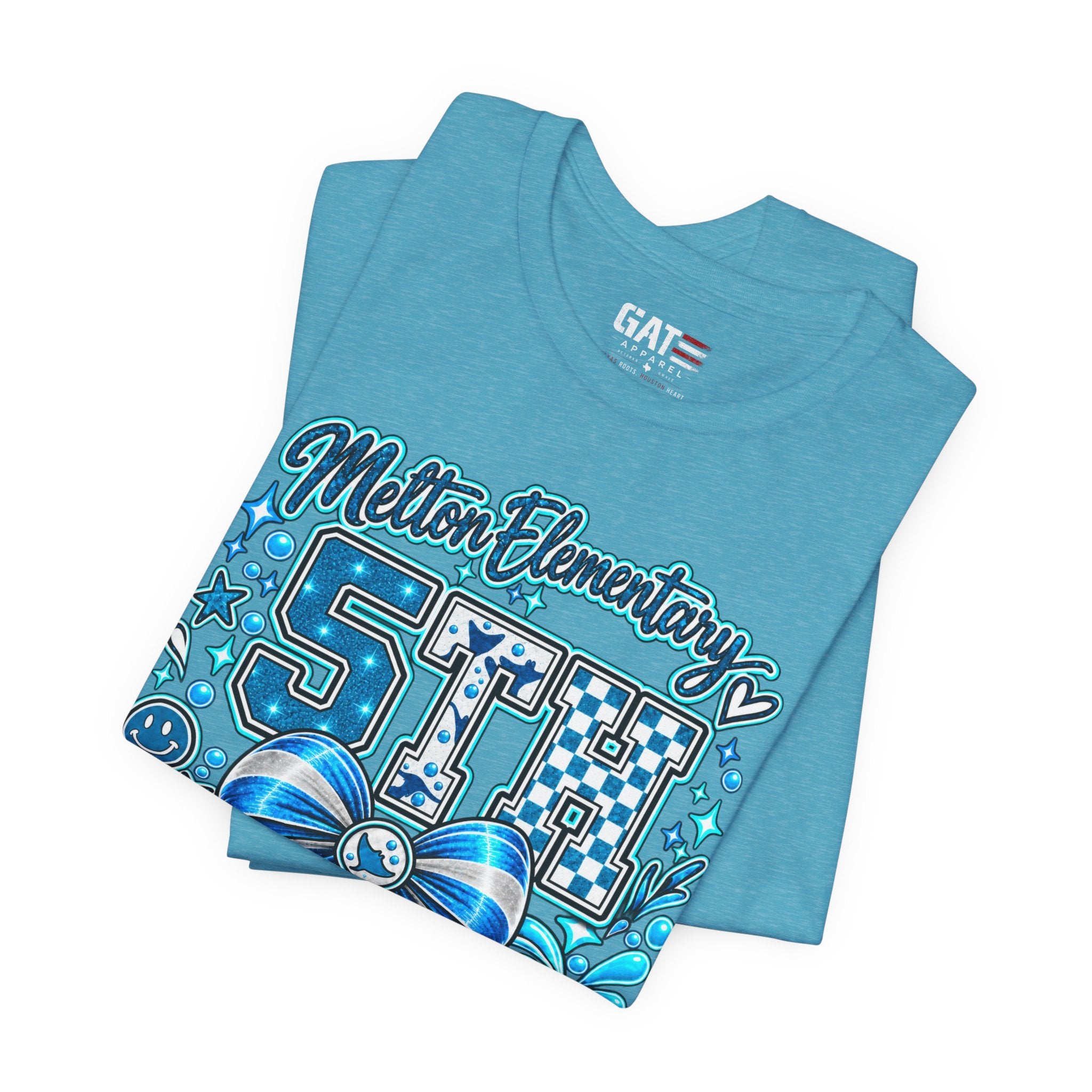 Melton 5th Grade School T‑Shirt — Bow Design