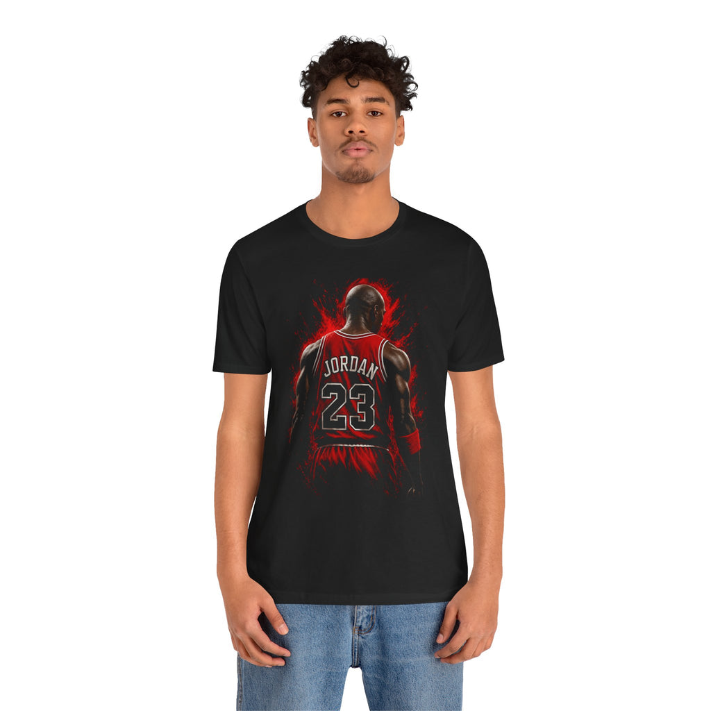 Michael Jordan 23 Backview Basketball T-Shirt – Retro NBA Fan Tee