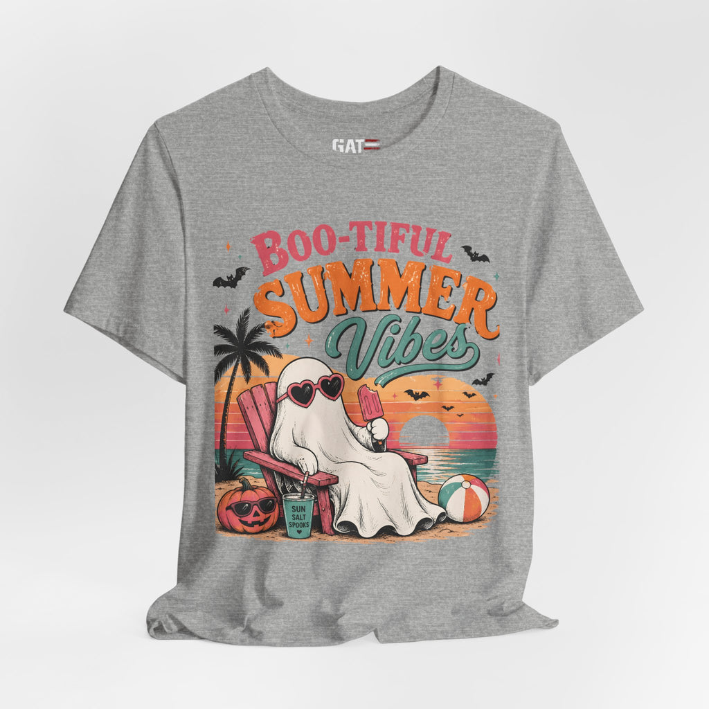 Summerween Shirt, Spooky Beach Shirt, Ghost Beach Tee, Halloween Beach Shirt, Coastal Halloween Tee, Tropical Ghost Shirt