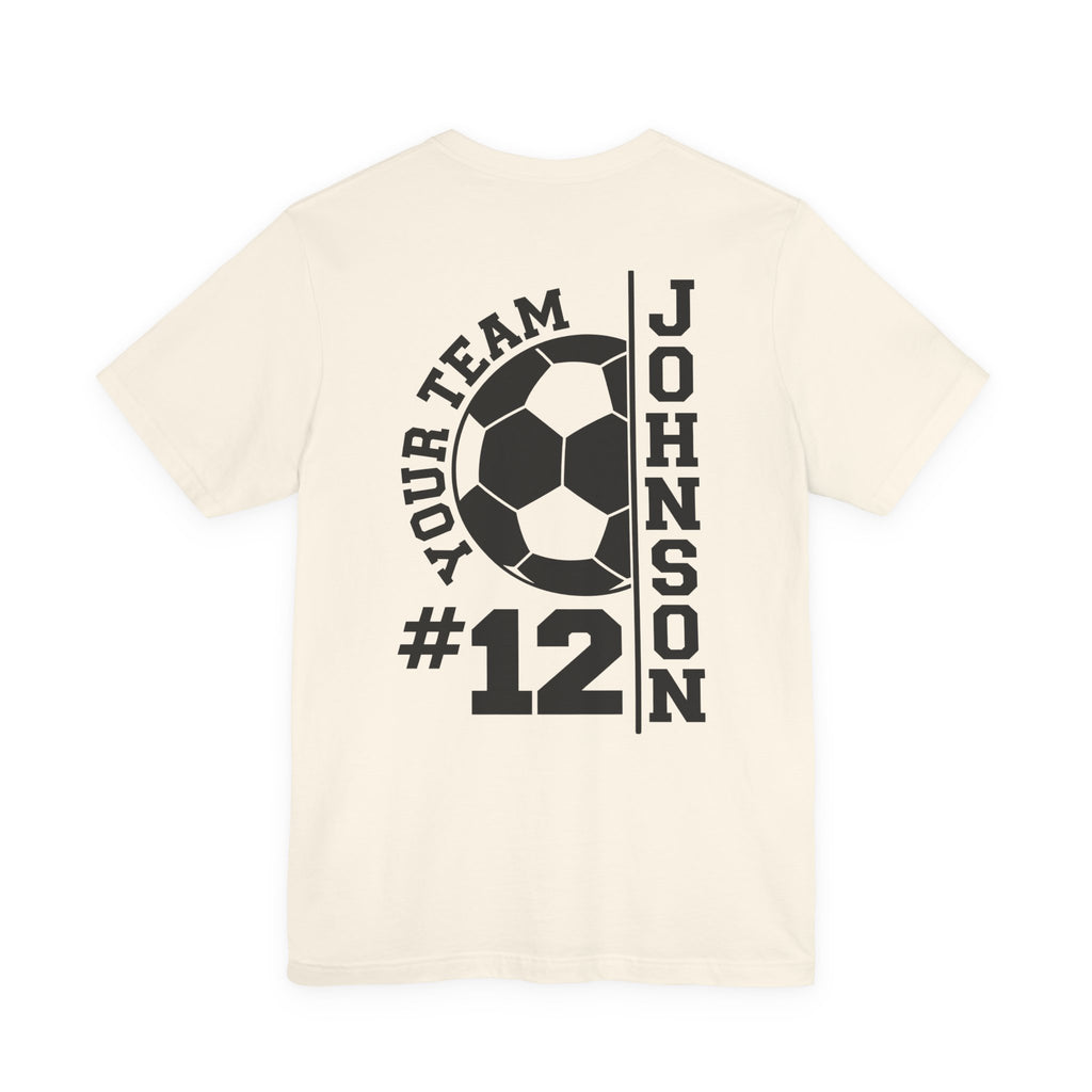Soccer Mom Tee — Personalized Back Number & Name Soccer Shirt