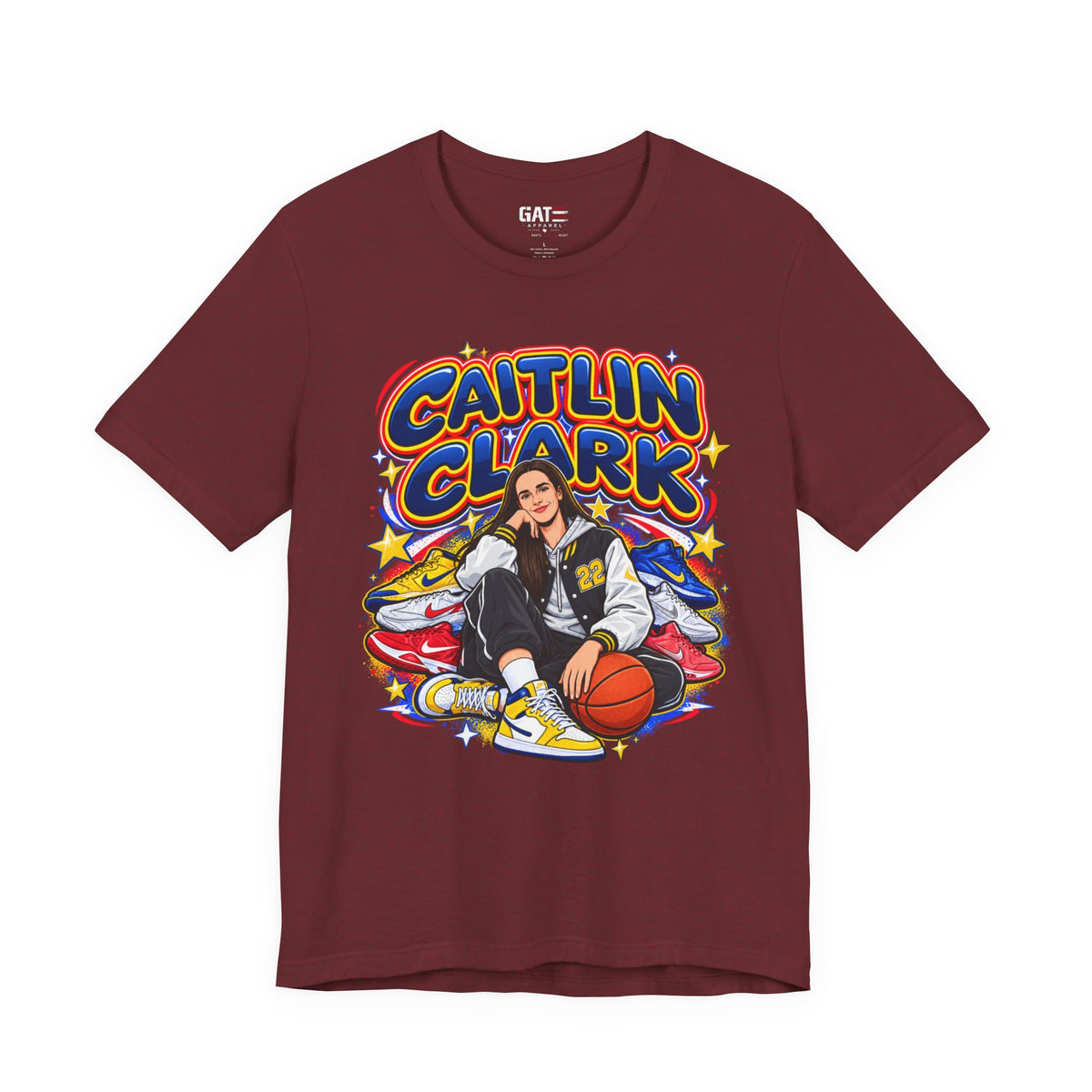 Caitlin Clark Indiana Fever Shirt – WNBA Basketball Sneakers Tee product mockup 13