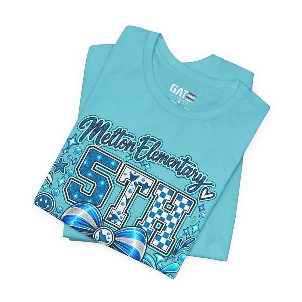 Melton 5th Grade School T‑Shirt — Bow Design
