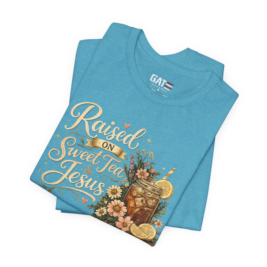 Southern Faith Shirt for Women, Christian Country Graphic Tee, Floral Mason Jar Design, Religious Gift, Southern Girl Apparel