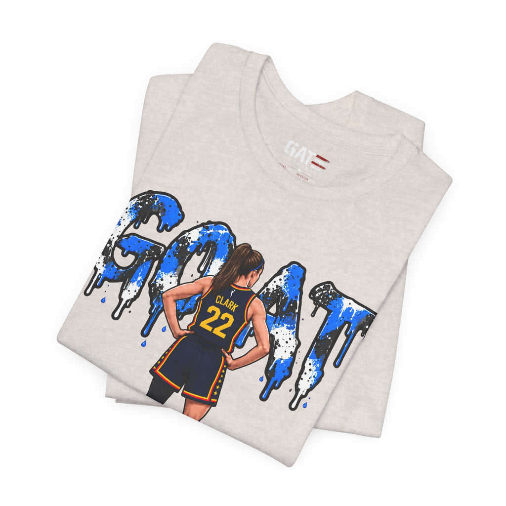 Caitlin Clark Caitlin 1s GOAT Blue Paint Sneaker Shirt
