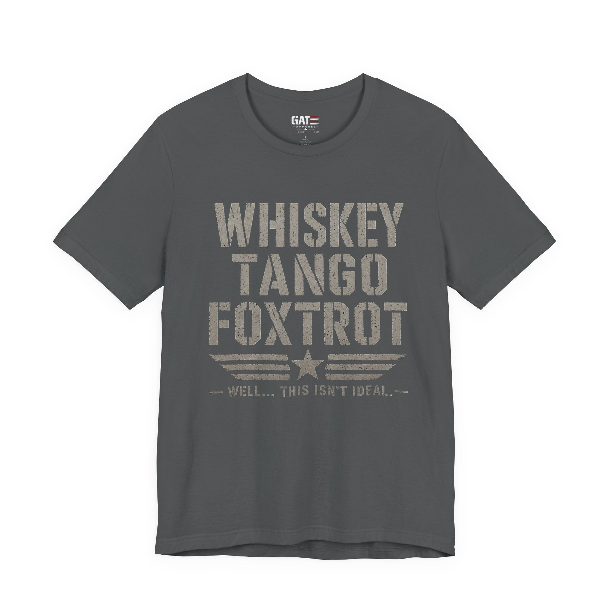 Whiskey Tango Foxtrot Shirt Funny Military Tee Veteran Humor Shirt Army Navy Marine Air Force Whiskey Tango Foxtrot Well This Isn't Ideal