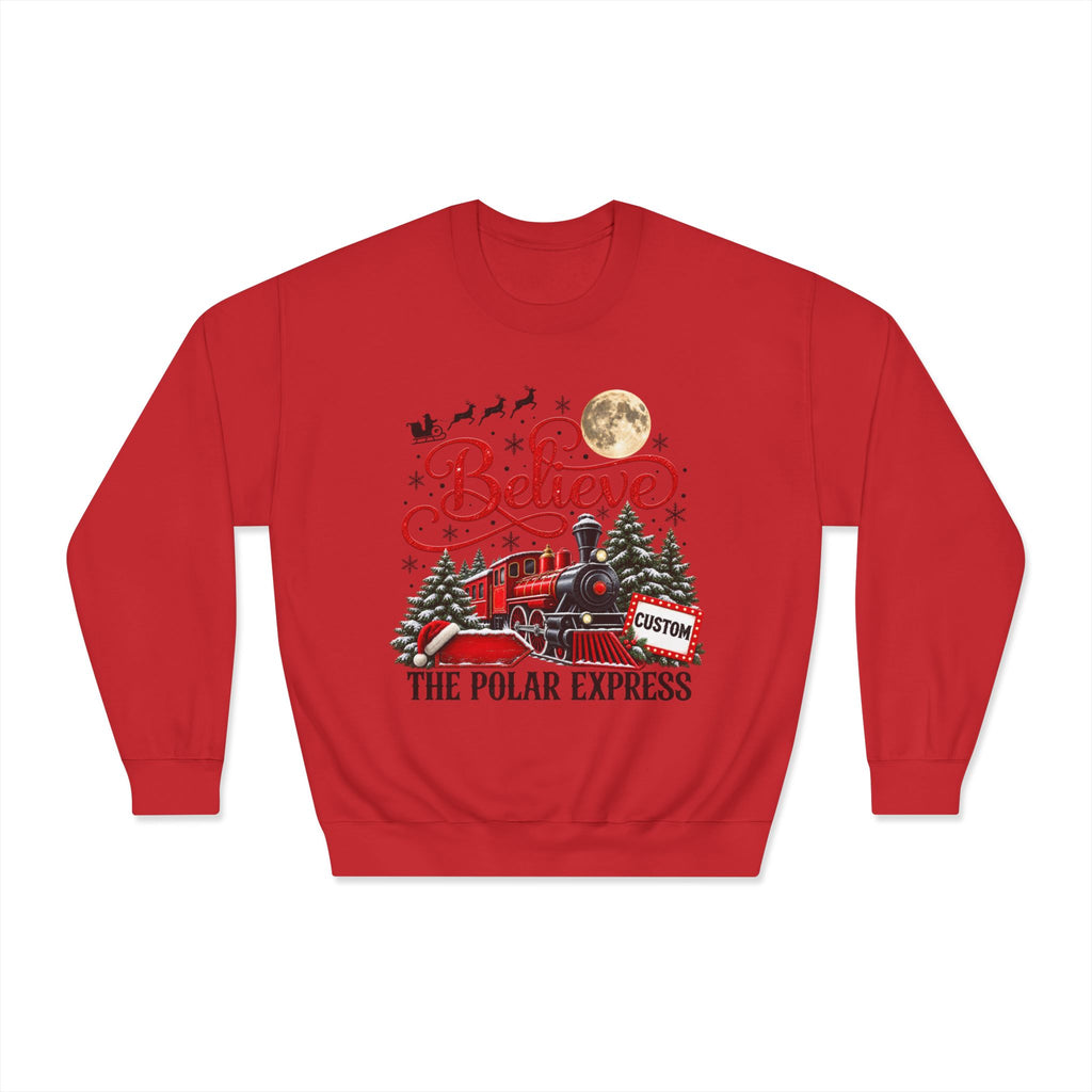 Personalized Polar Express Crewneck Sweatshirt - product mockup view 9