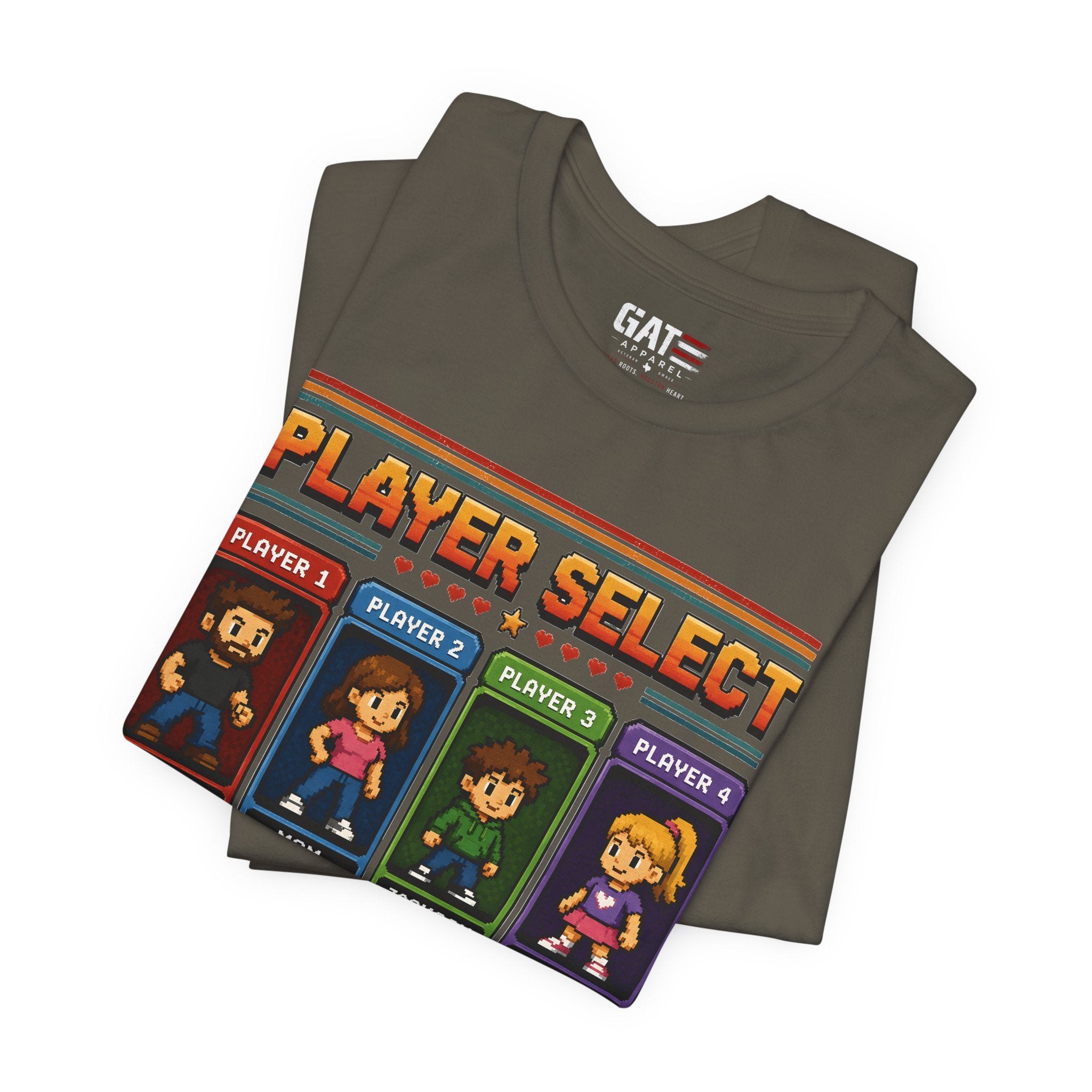 Personalized Gamer Family Shirt, Custom Family Gaming Shirt, Retro Video Game Family Tee, Gamer Dad Mom Kids Gift Shirt