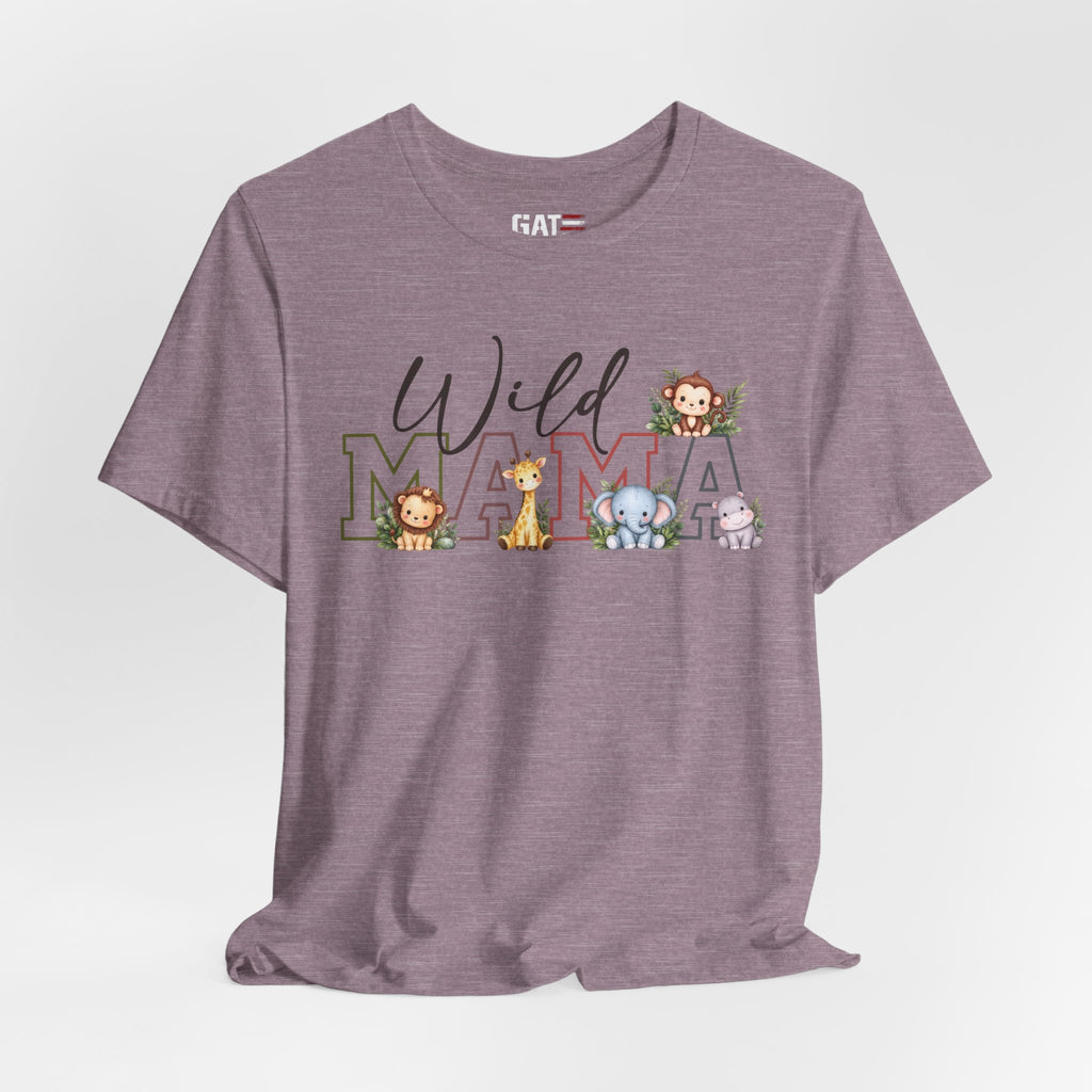 Wild Mama Tee — Cute Jungle Animal Mom Shirt