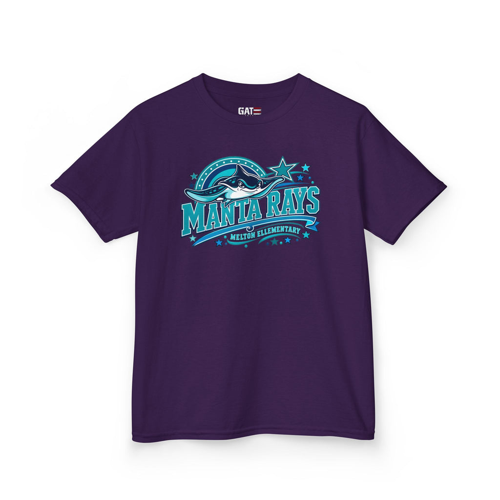 Melton Kids Tee — 'Manta Rays' Ocean Graphic Youth Tee