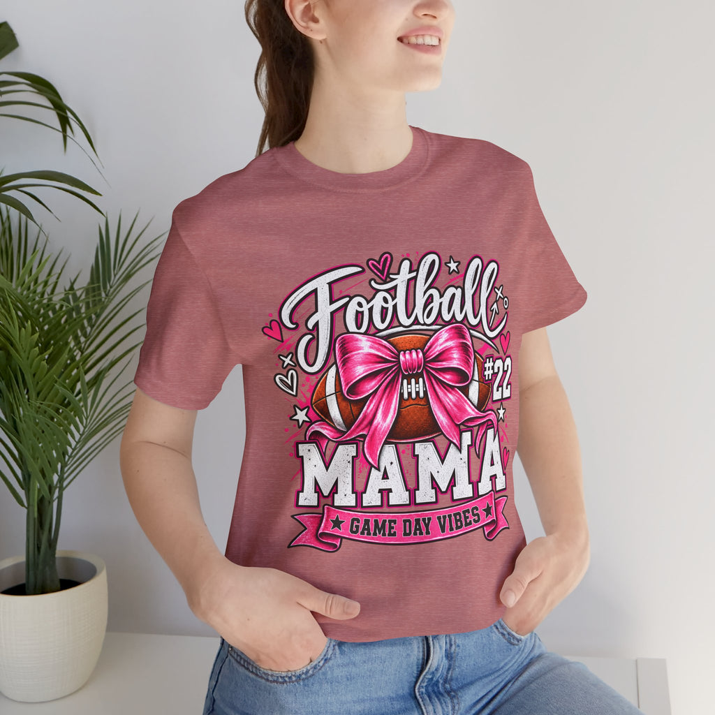 Football Mom Personalized Shirt Custom Player Name Number Player Game Day Tee