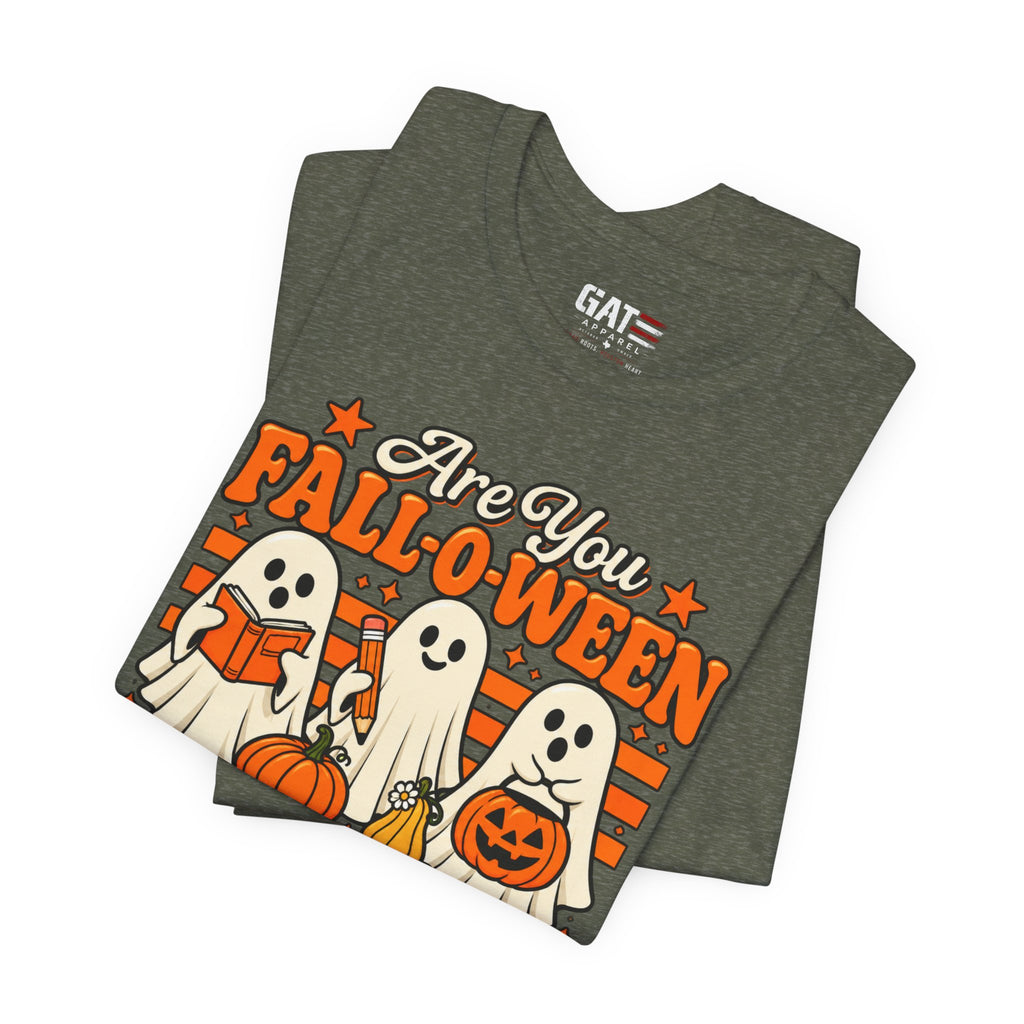 Halloween Teacher Shirt – Are You Falloween Directions? – product photo
