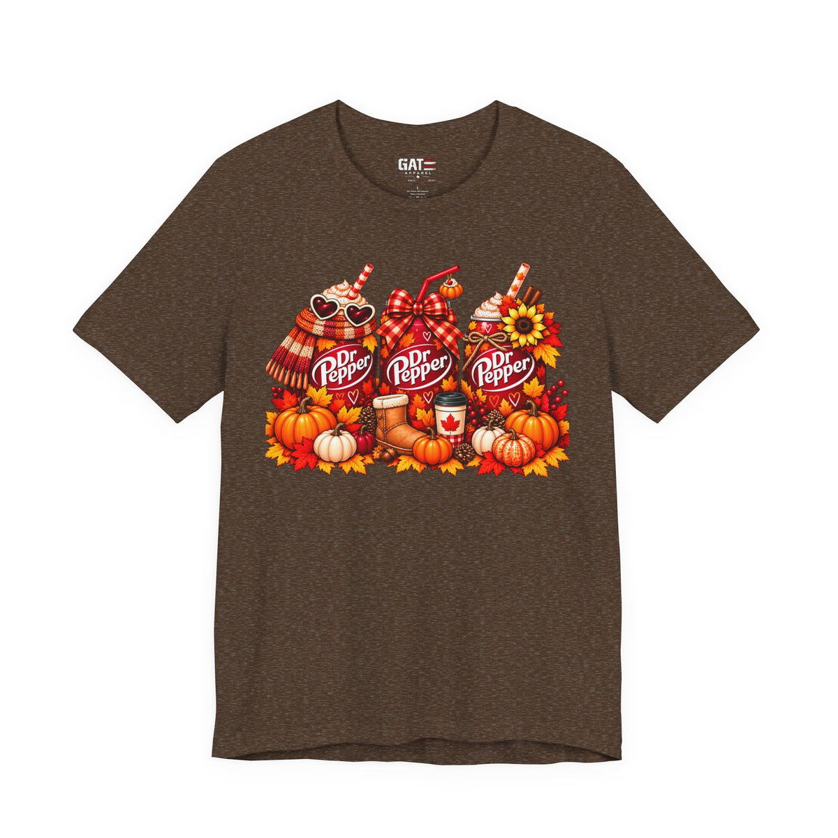 Dr Pepper pumpkin fall tee product view