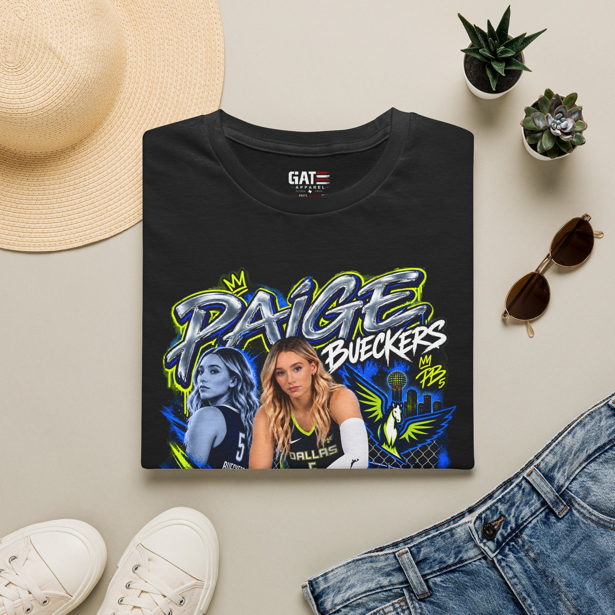 Paige Bueckers Dallas Wings Shirt WNBA Basketball Graphic Tee