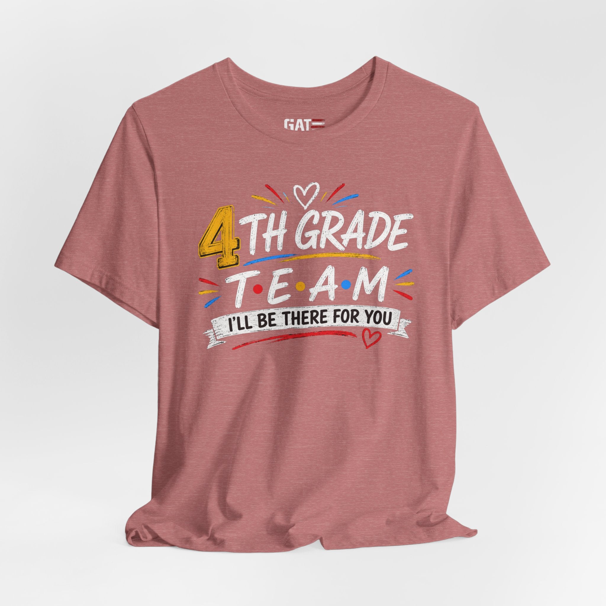 4th Grade Team Tee, Teacher Squad Shirt, Color Dot Inspired Teacher Shirt, Grade Level Team Gift, School Staff Apparel, Friends Theme