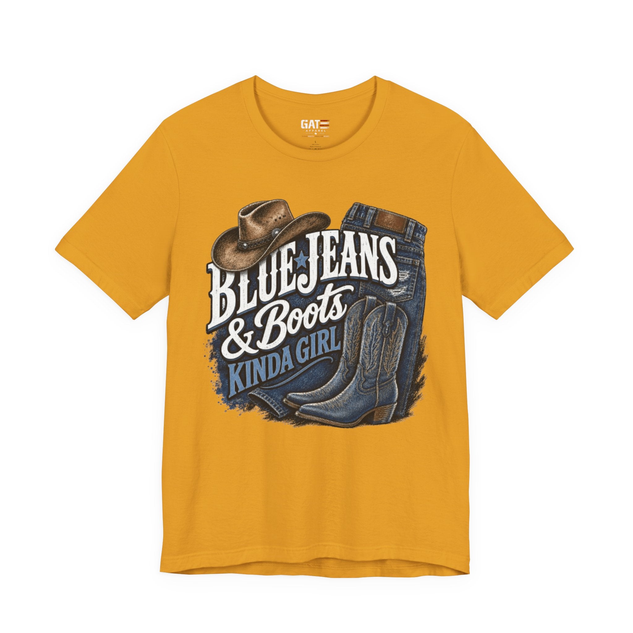 Blue Jeans & Boots Kinda Girl Country Cowgirl T‑Shirt