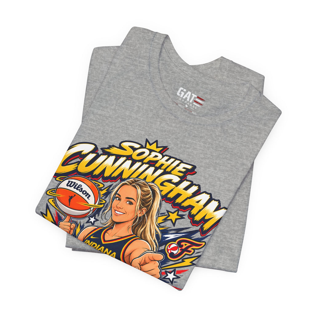 Sophie Cunningham Indiana Fever #8 T-Shirt Fever Up WNBA Basketball Graphic Tee