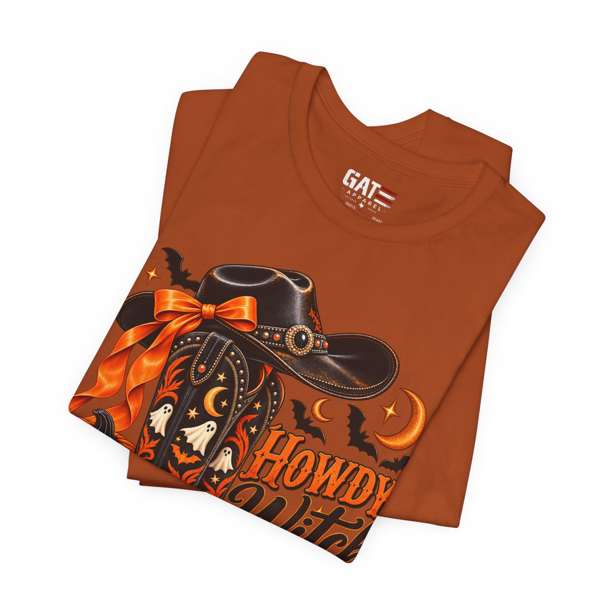 Howdy Witch Halloween Shirt | Western Cowboy Pumpkin Tee