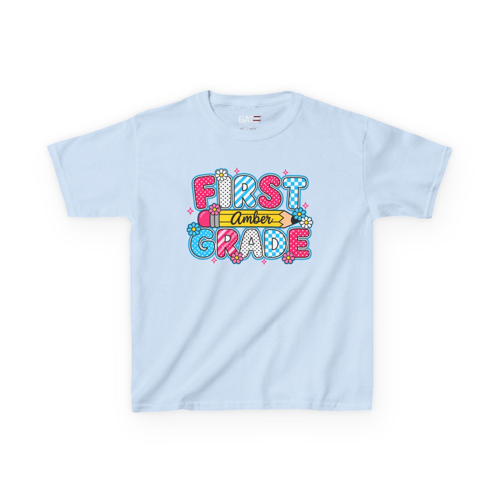 Custom Grade Level & Name Shirt for Kids – Personalized Back to School T-Shirt