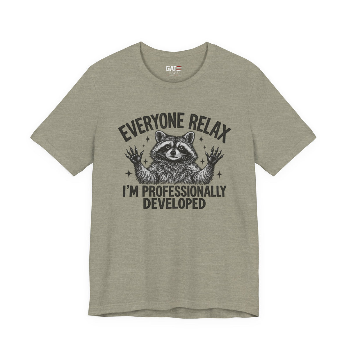 Funny Teacher Raccoon Shirt – I’m Professionally Developed – product photo