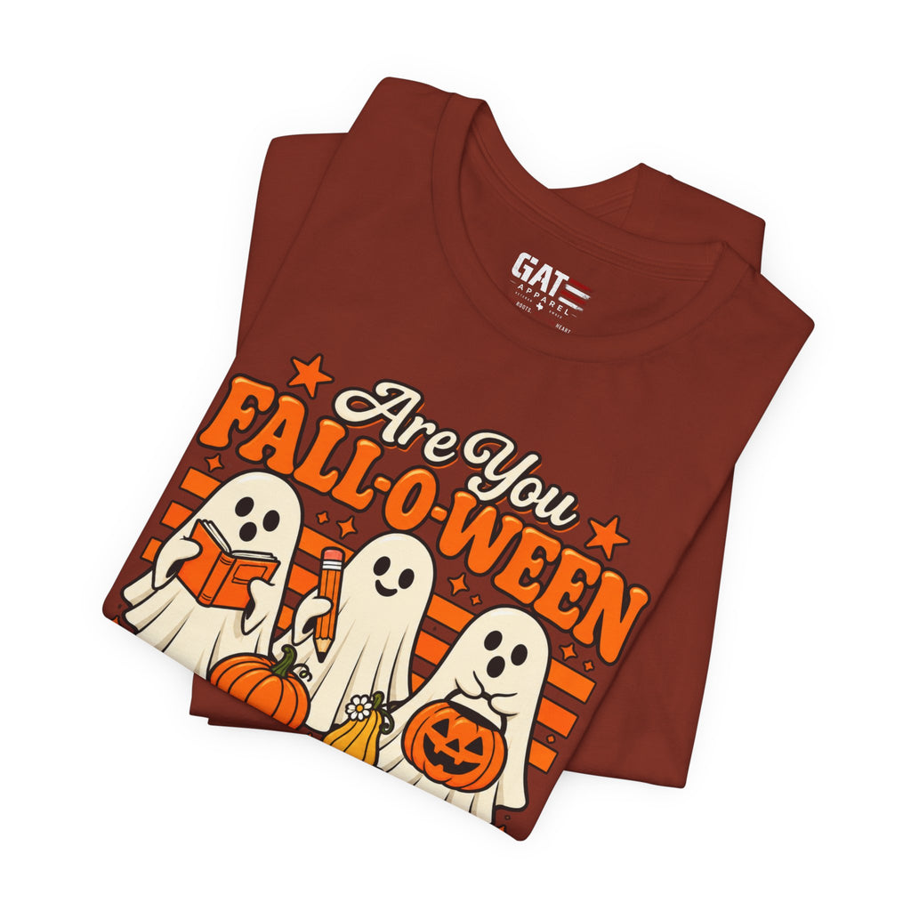Halloween Teacher Shirt – Are You Falloween Directions? – product photo