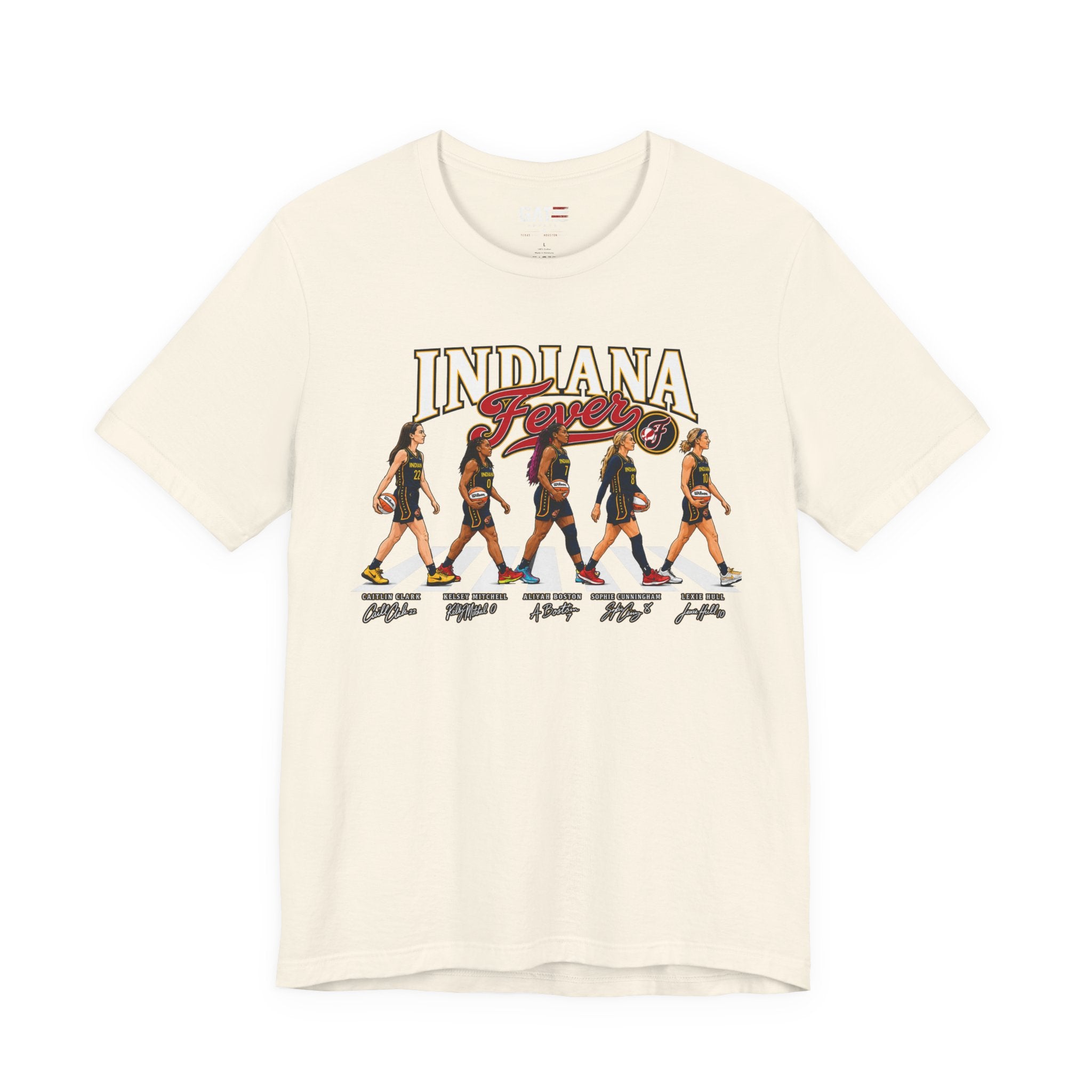 Indiana Fever Team Shirt|Caitlin Clark|Sophie Cunningham Retro Abbey Road Basketball Tee