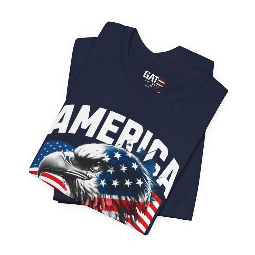 America Independence Day Shirt, Patriotic Eagle Flag Tee, 4th of July Shirt, USA Freedom Graphic T Shirt, American Pride Gift