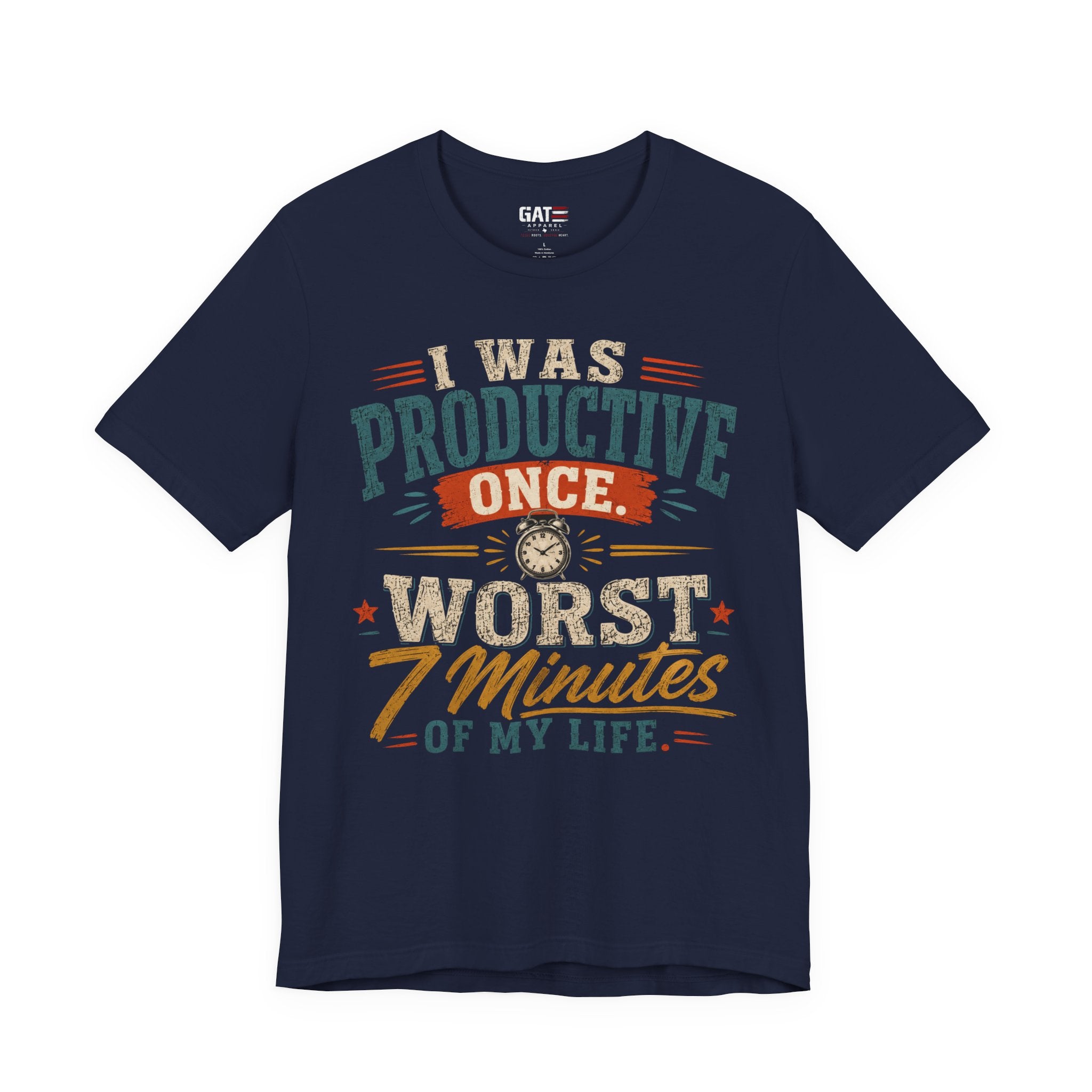 I Was Productive Once Tee — Funny Graphic Short Sleeve T-Shirt