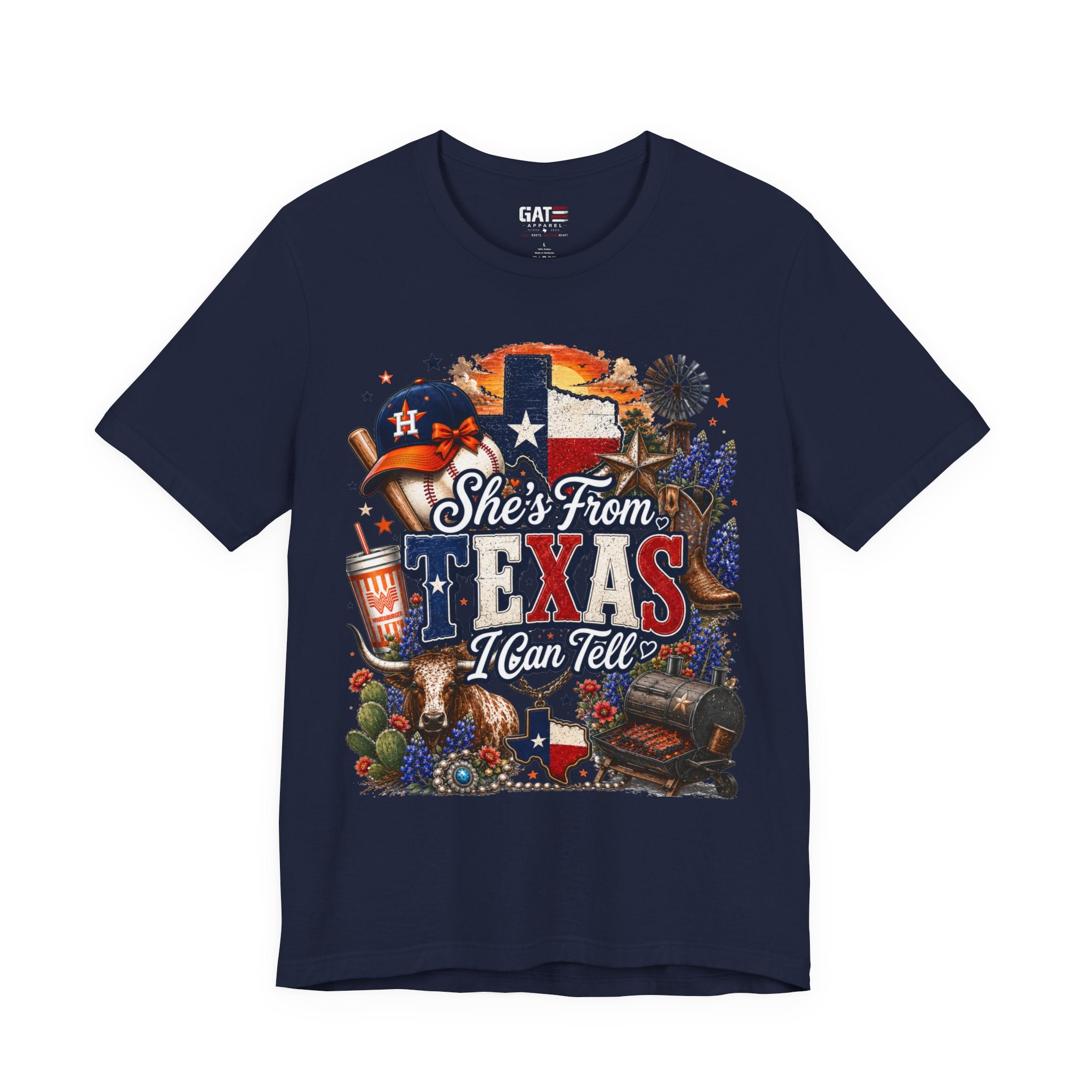 She's From Texas T-Shirt — Texas Pride Graphic Tee