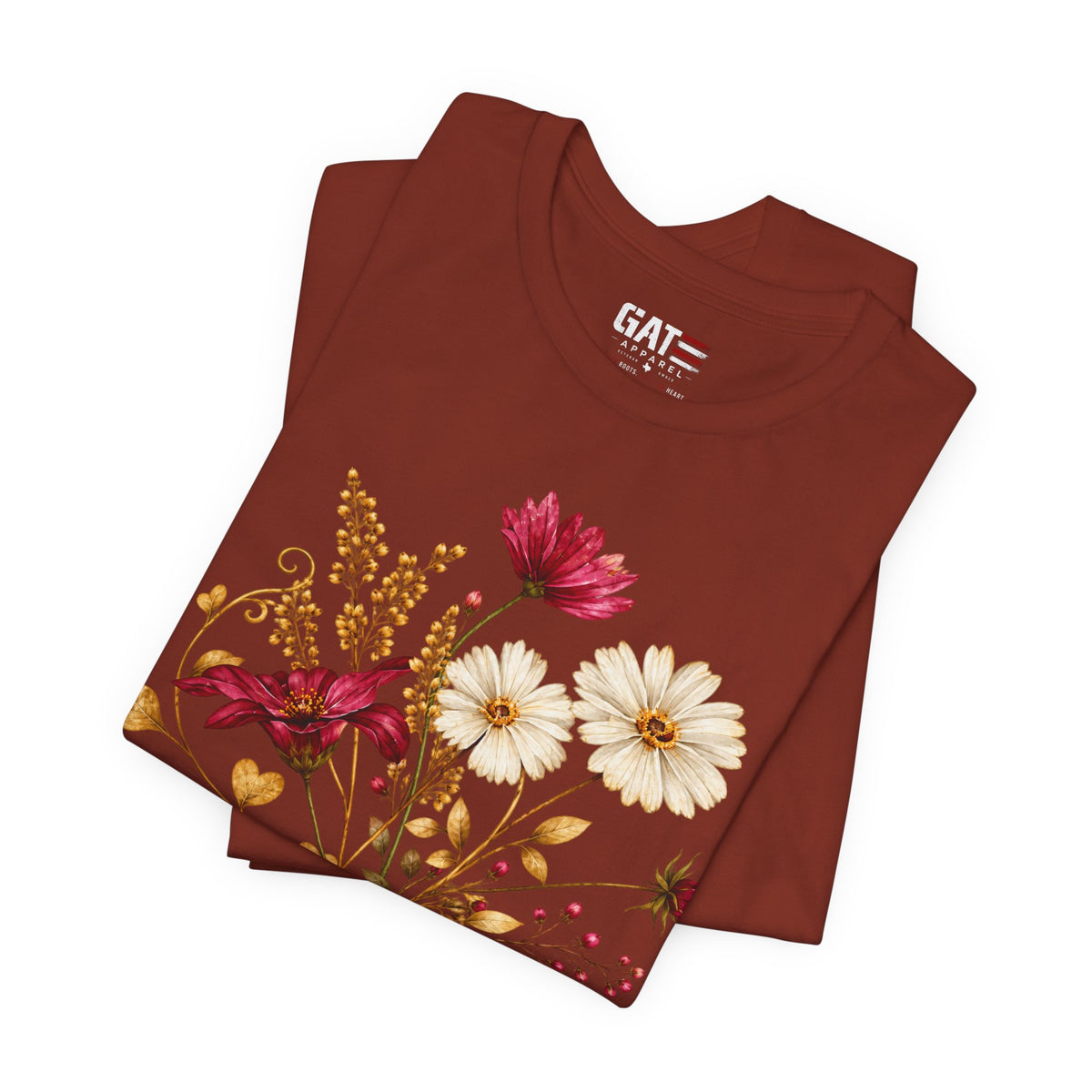 Botanical Wildflower Bouquet Floral Graphic T-Shirt - product image 17