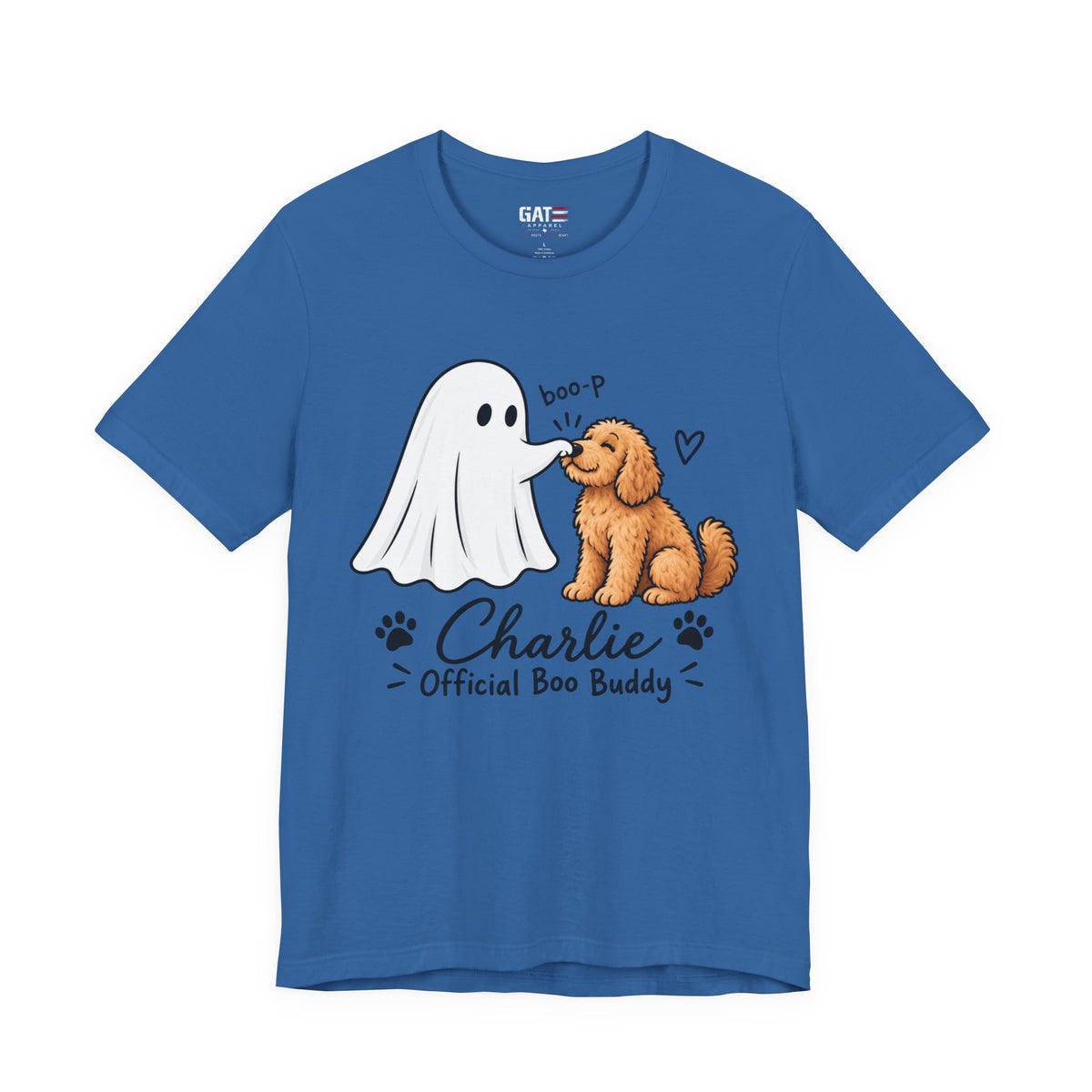Personalized Ghost Boop Dog Shirt – Custom Pet Photo Halloween Tee