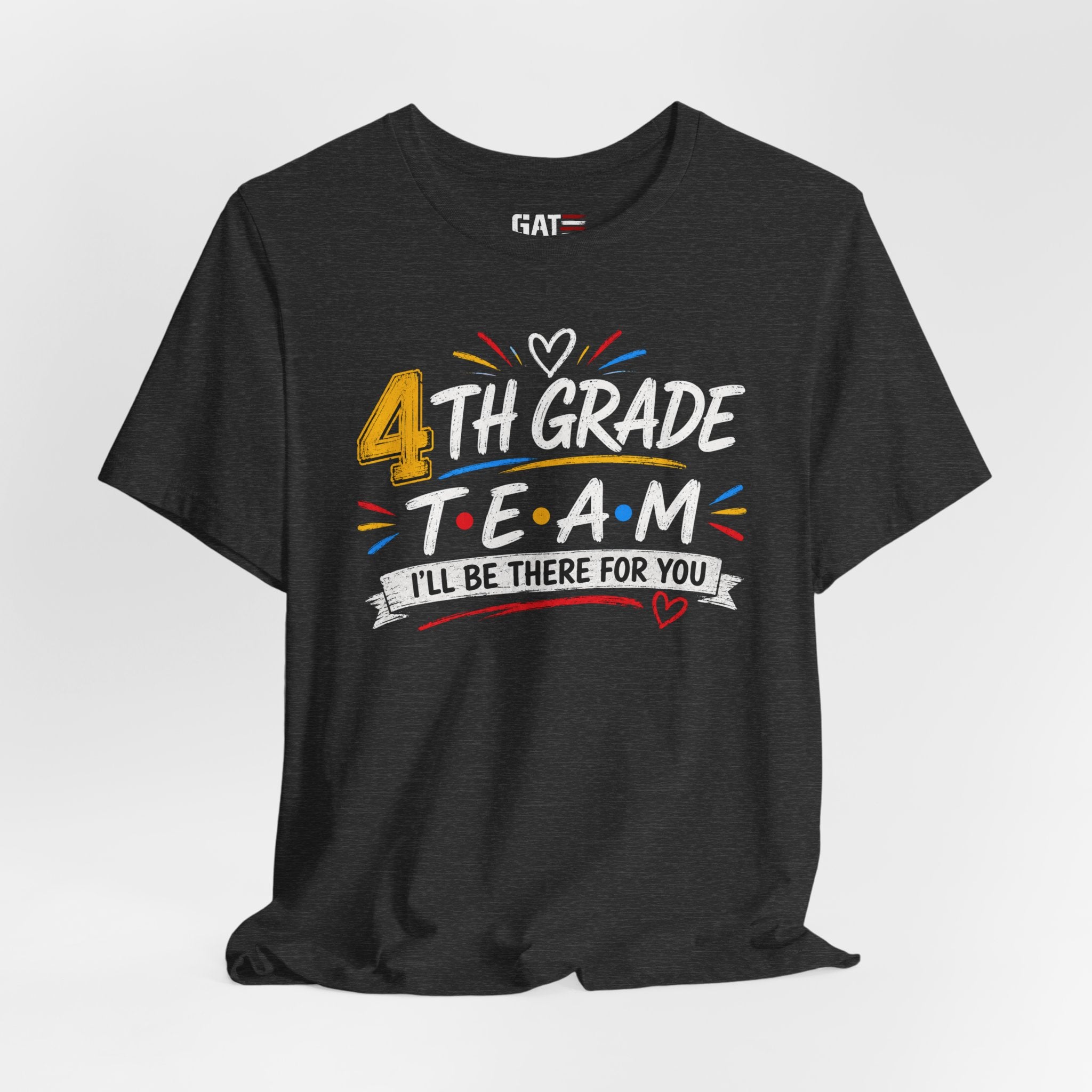 4th Grade Team Tee, Teacher Squad Shirt, Color Dot Inspired Teacher Shirt, Grade Level Team Gift, School Staff Apparel, Friends Theme