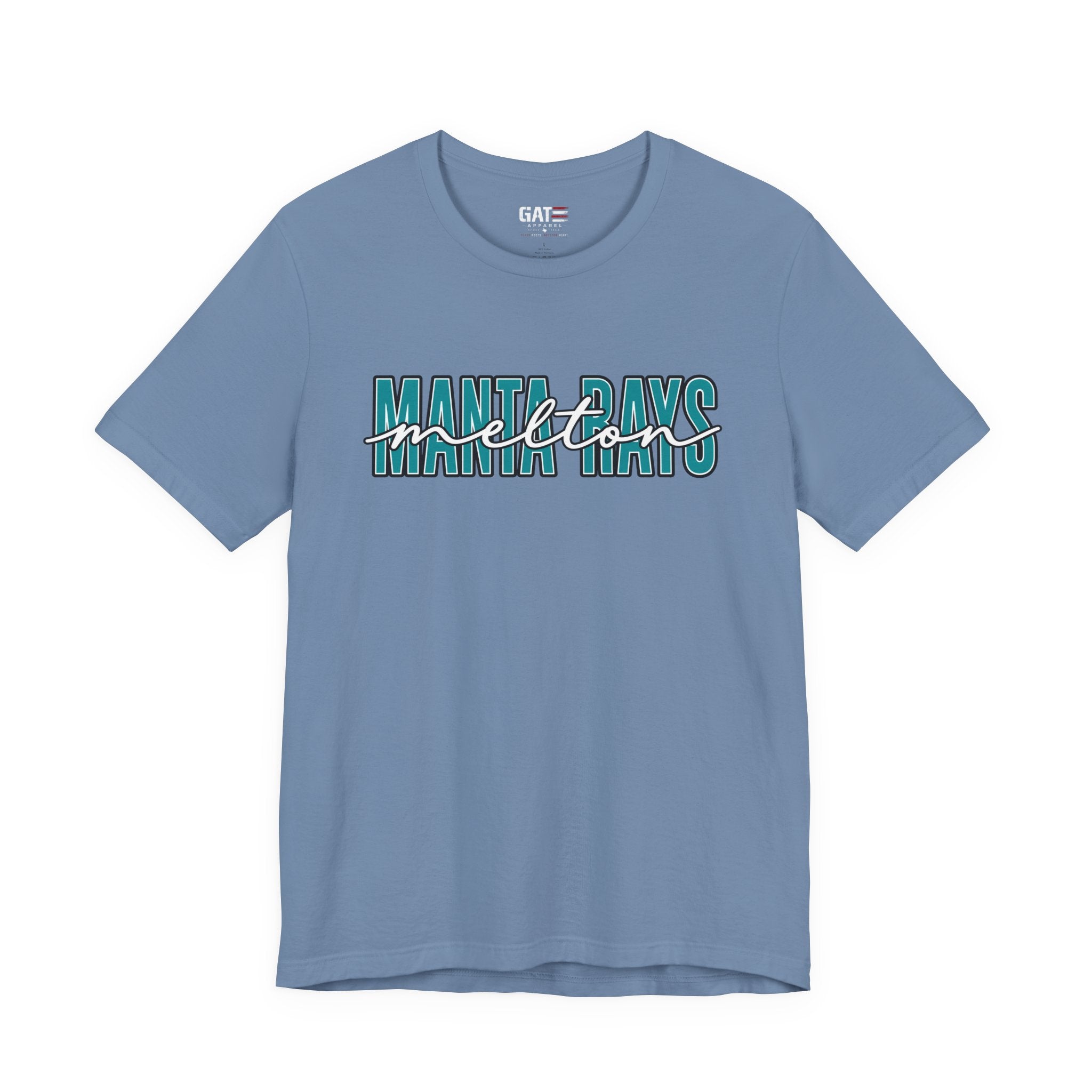 Melton Elementary Script Tee Teal