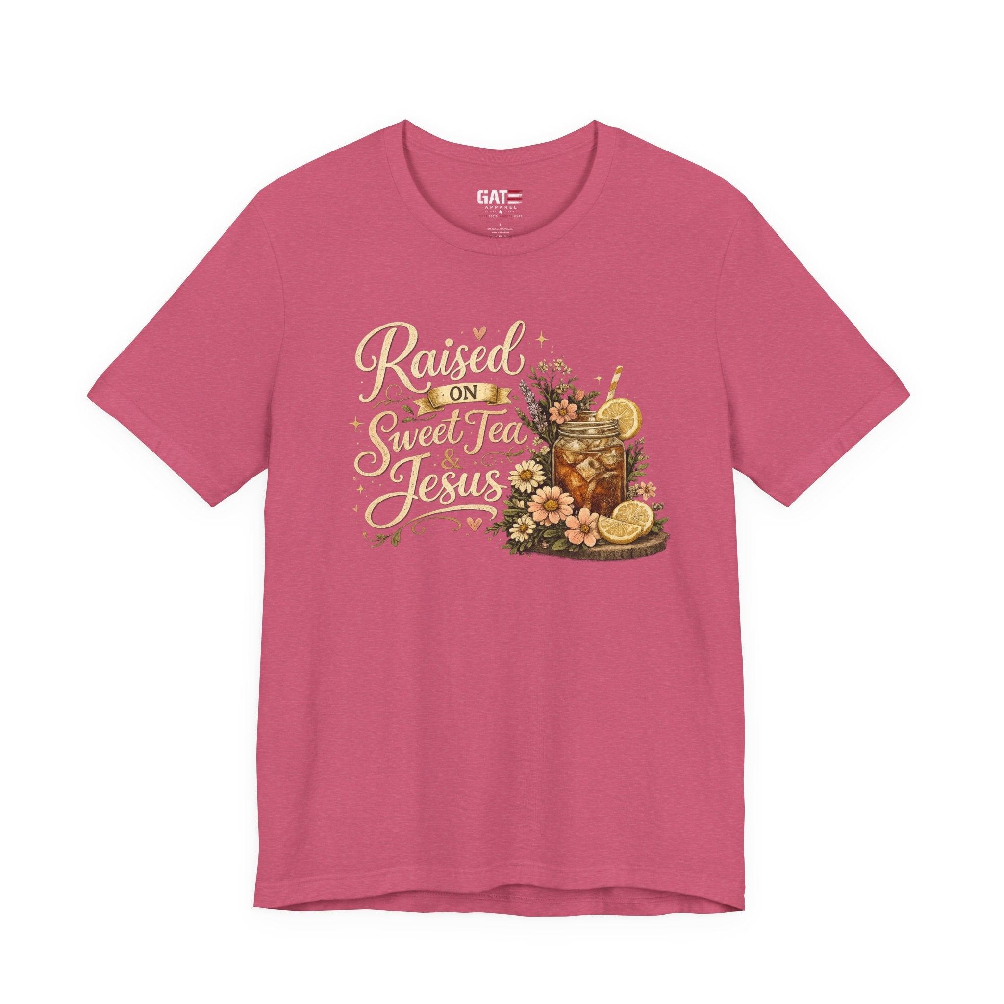 Southern Faith Shirt for Women, Christian Country Graphic Tee, Floral Mason Jar Design, Religious Gift, Southern Girl Apparel