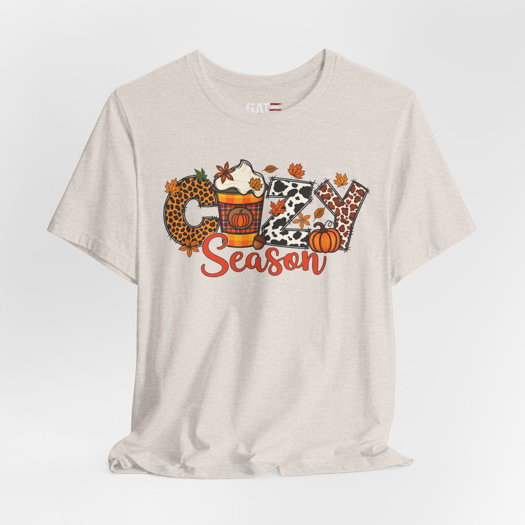 Cozy Season Fall Winter Coffee Shirt - product mockup view 19