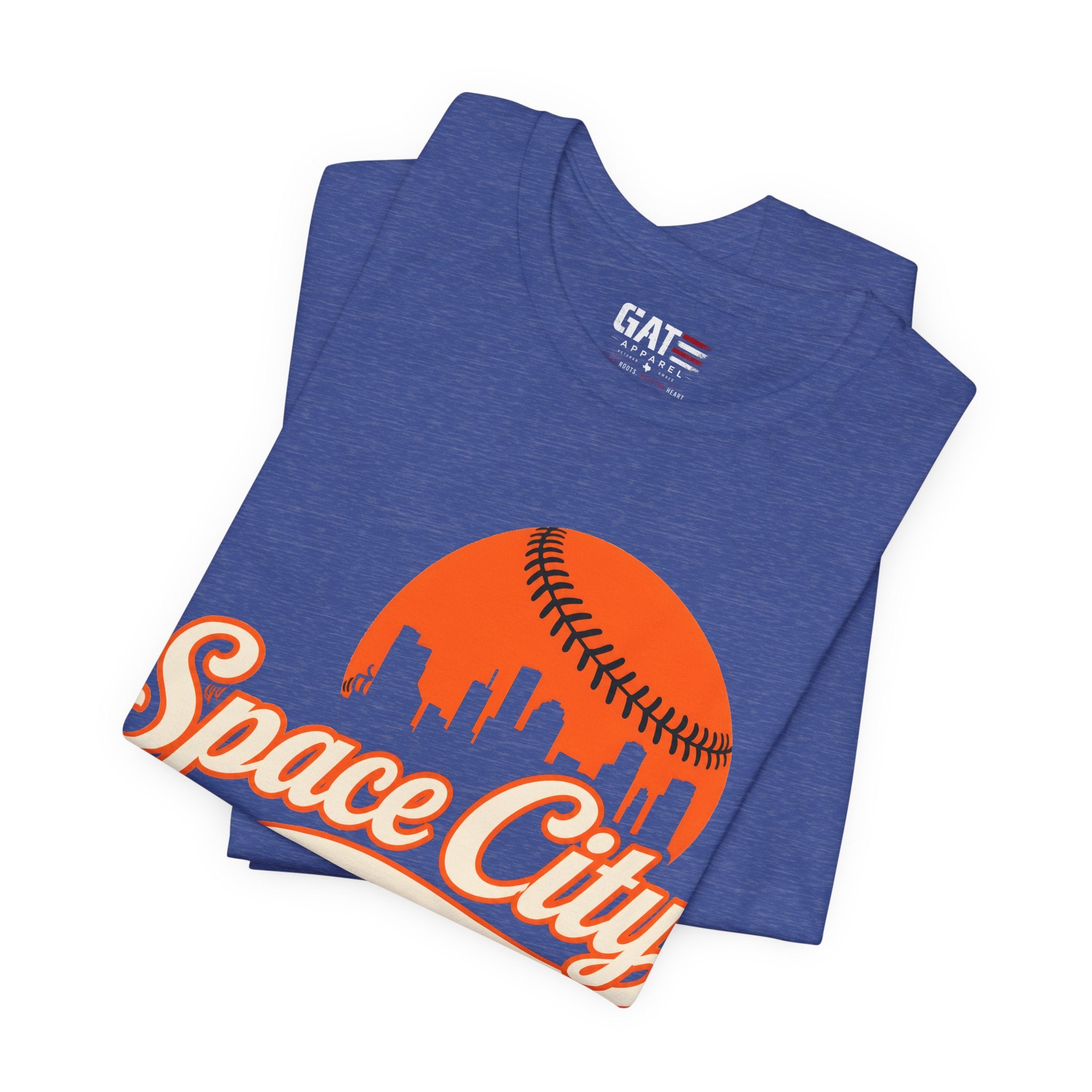 Space City Houston Baseball Team Shirt Vintage Skyline