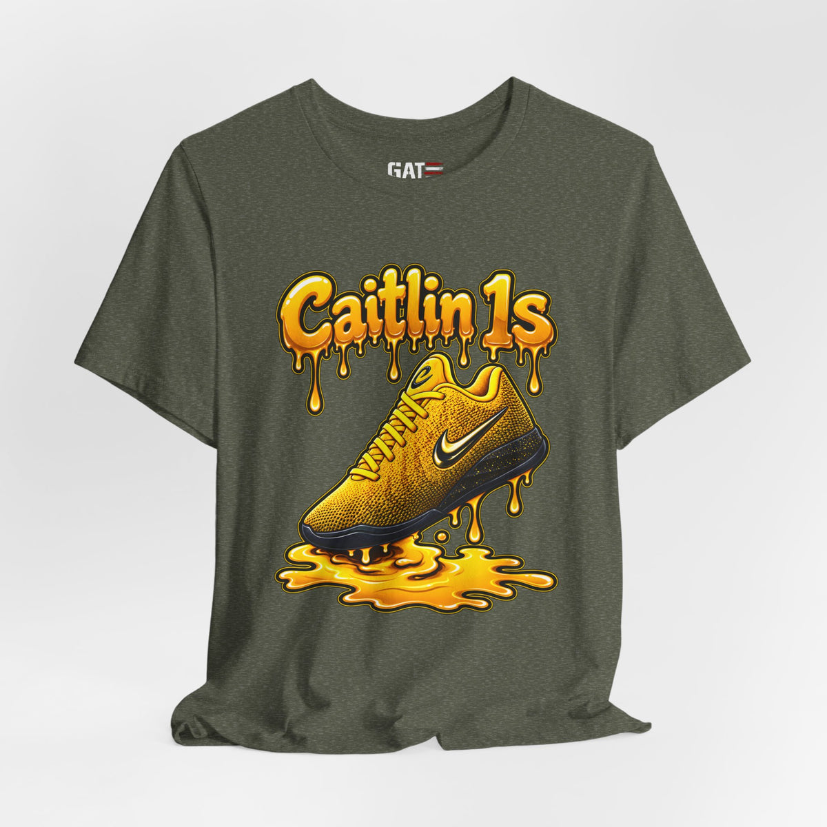 Caitlin Clark Caitlin 1s Iowa Yellow Paint Sneaker Shirt