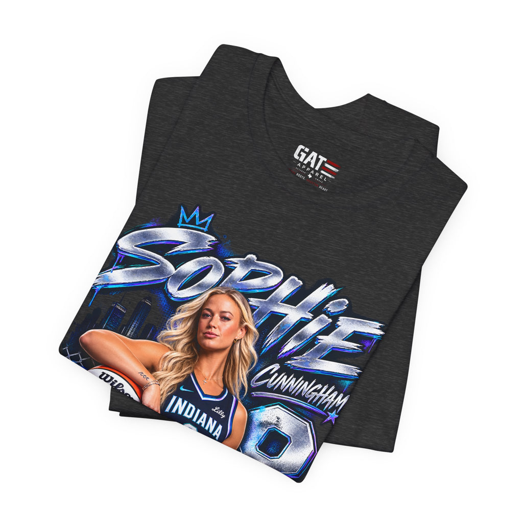 Sophie Cunningham Indiana Fever WNBA Basketball Graphic T Shirt Women's Fan Tee
