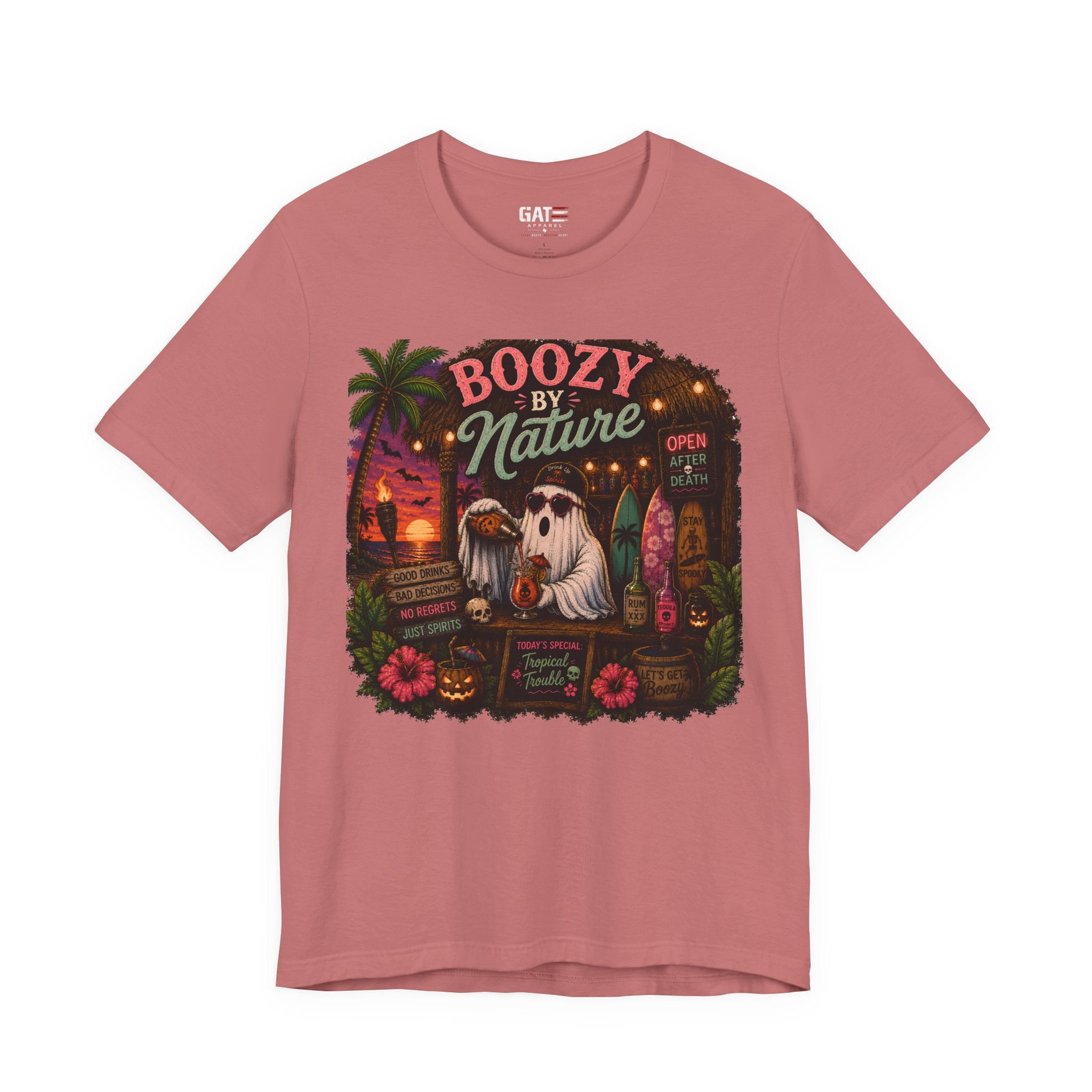 Summerween Shirt, Spooky Beach Shirt, Ghost Beach Tee, Halloween Beach Shirt, Coastal Halloween Tee, Tropical Ghost Shirt
