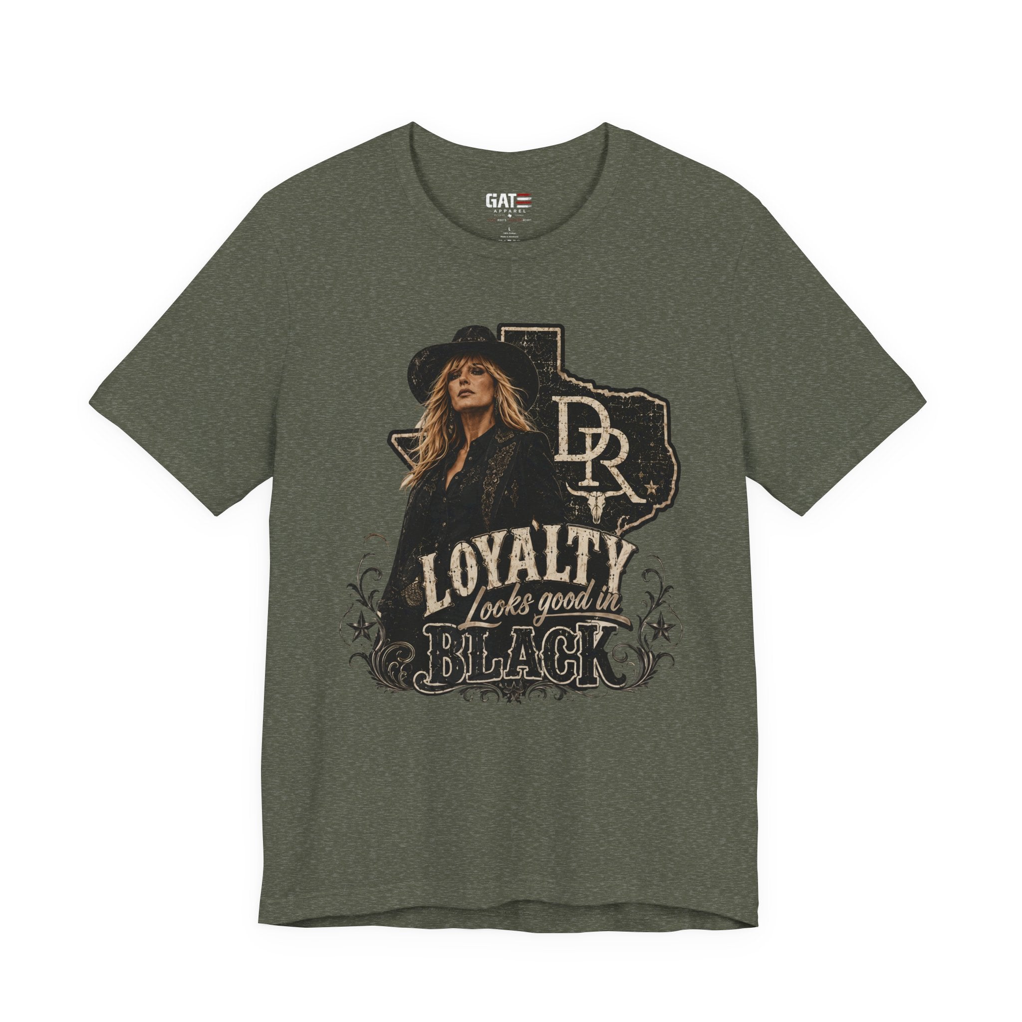 Beth Dutton|Loyalty Looks Good in Black Tee — Texas Country Music Graphic T-Shirt