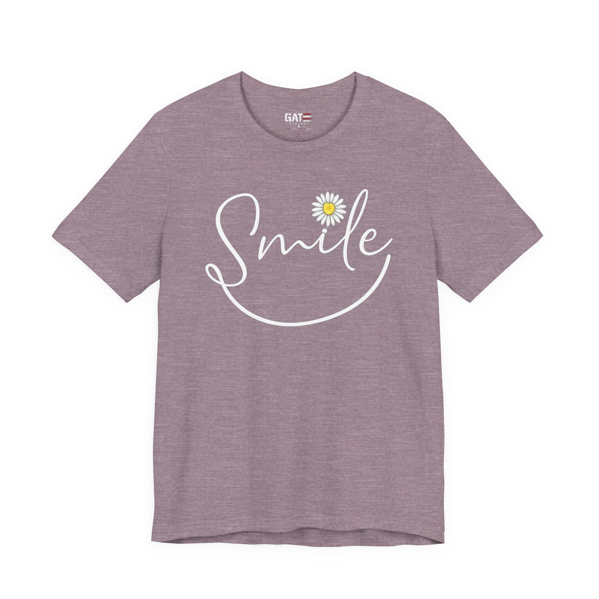 Smile Daisy Tee — Women's Floral Graphic T-Shirt