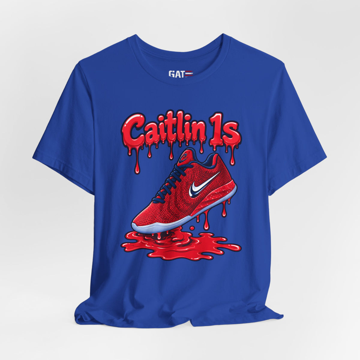 Caitlin Clark Caitlin 1s USA Reds Paint Sneaker Shirt