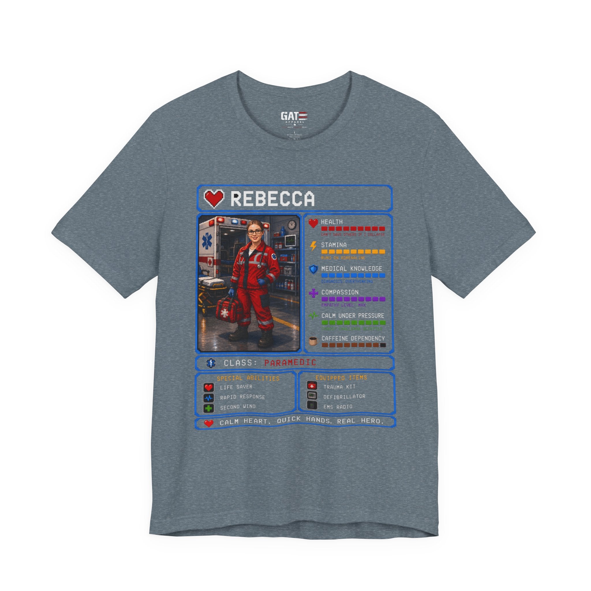 Custom Paramedic RPG Character Shirt | Personalized EMT Gift