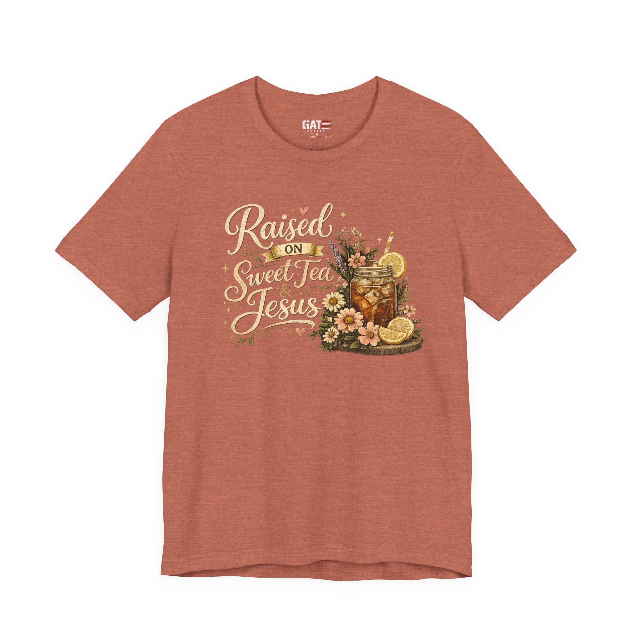 Southern Faith Shirt for Women, Christian Country Graphic Tee, Floral Mason Jar Design, Religious Gift, Southern Girl Apparel