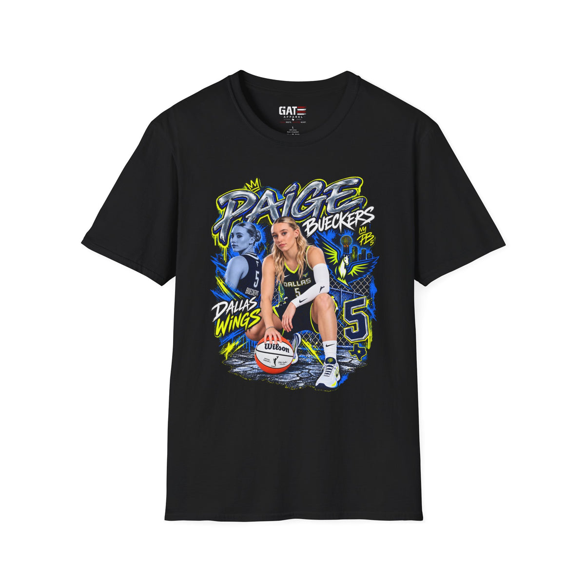 Paige Bueckers Dallas Wings Shirt WNBA Basketball Graphic Tee