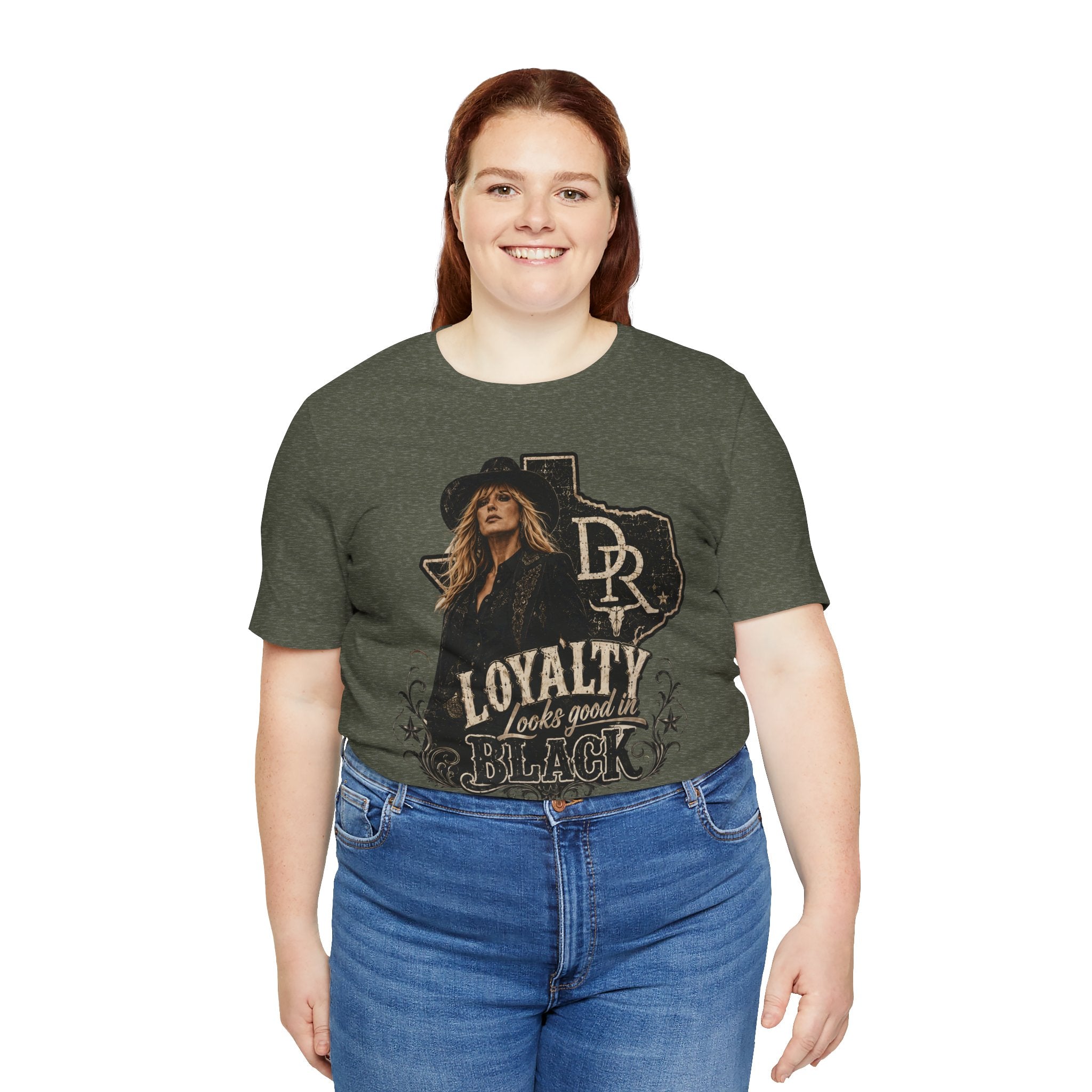 Beth Dutton|Loyalty Looks Good in Black Tee — Texas Country Music Graphic T-Shirt