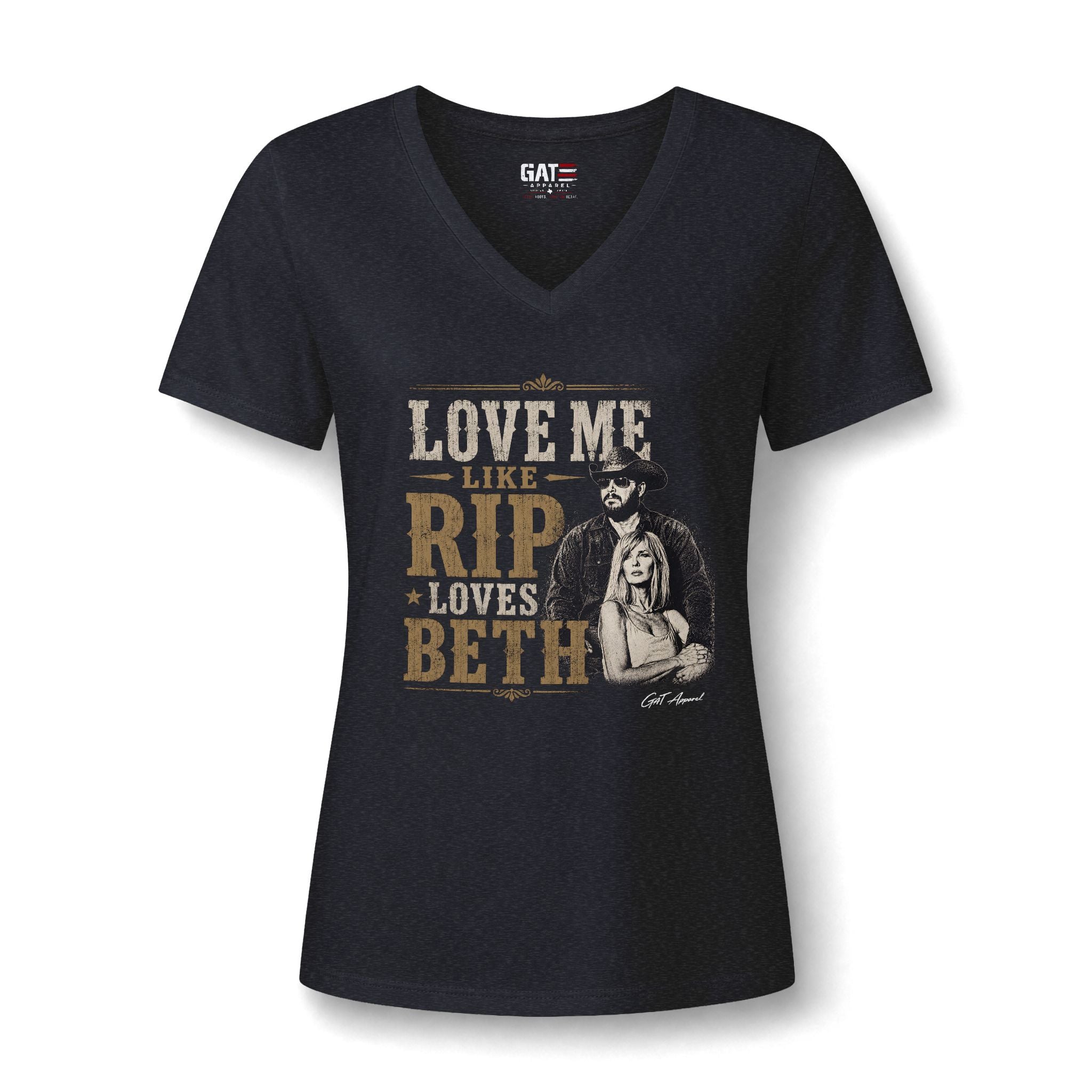 Love Me Like Rip Loves Beth V-Neck Tee