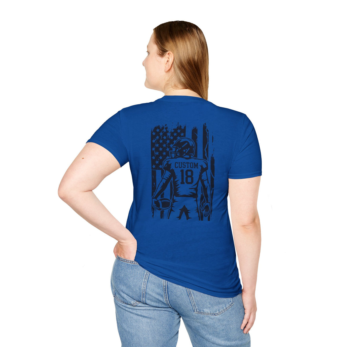 Personalized Football Mom Player Shirt | Custom Name & Number